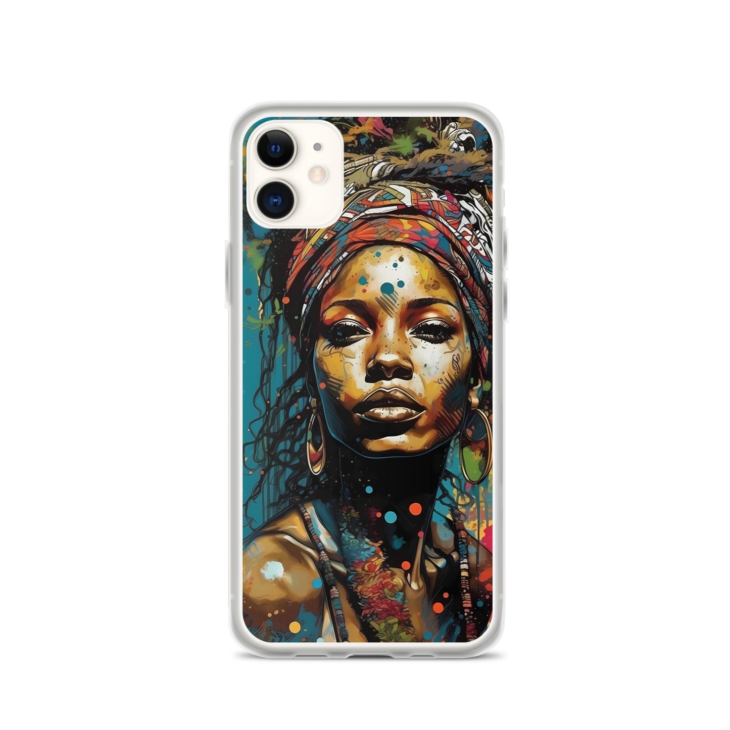 iPhone Case - Layers of Paint African Woman