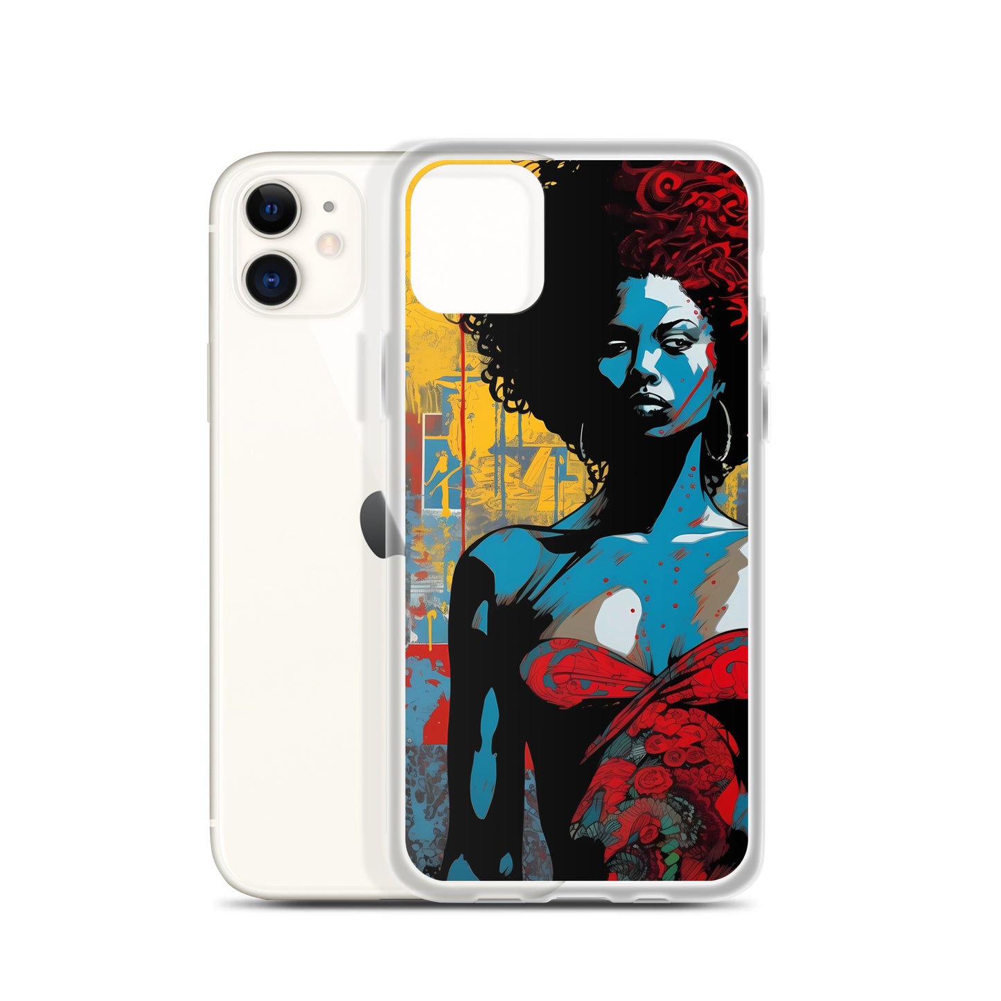 iPhone Case - Woman in Red Funk Art
