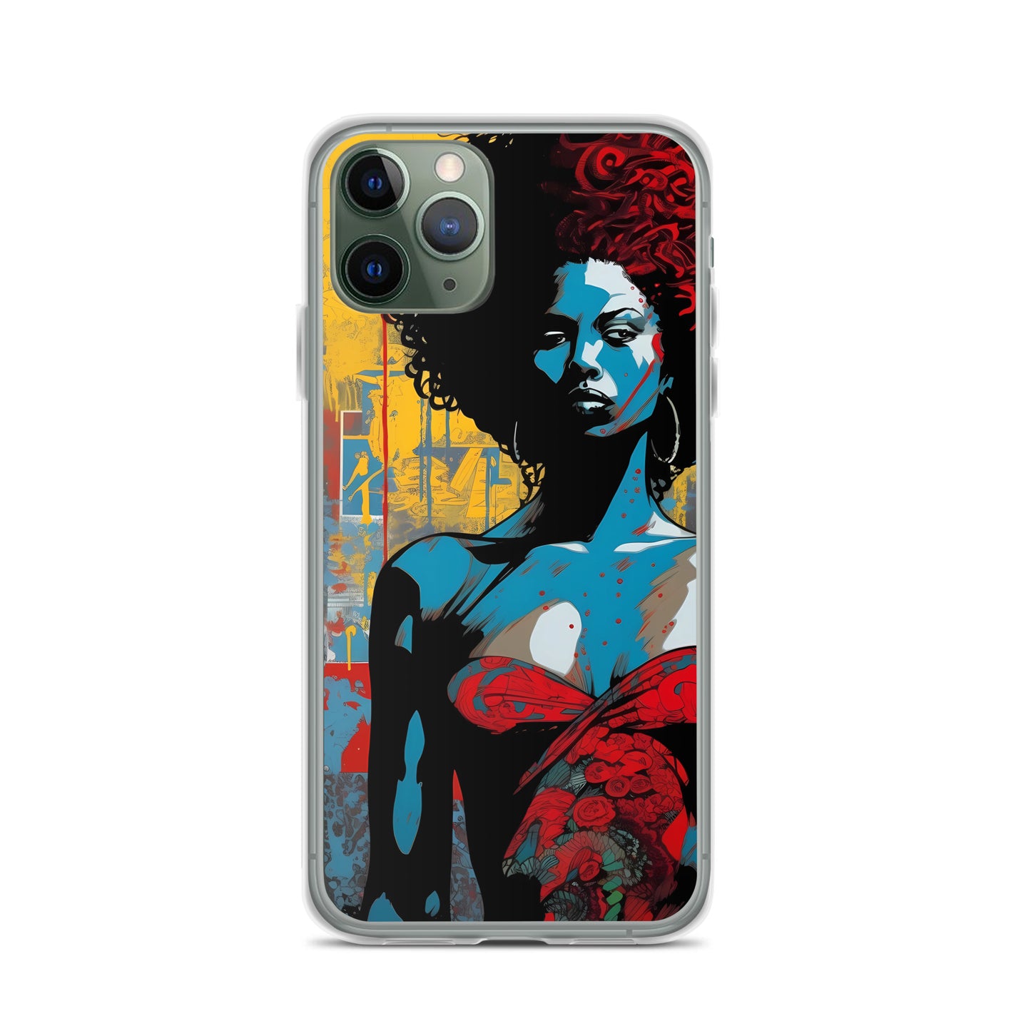 iPhone Case - Woman in Red Funk Art