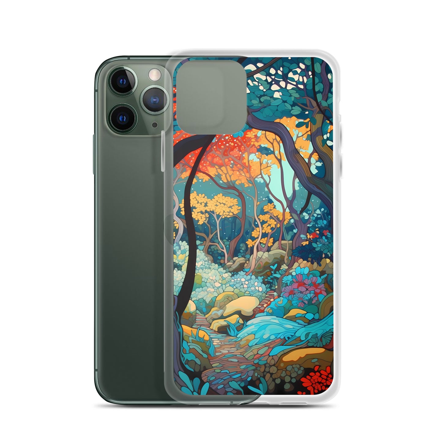 iPhone Case - Colorful Tree Landscape