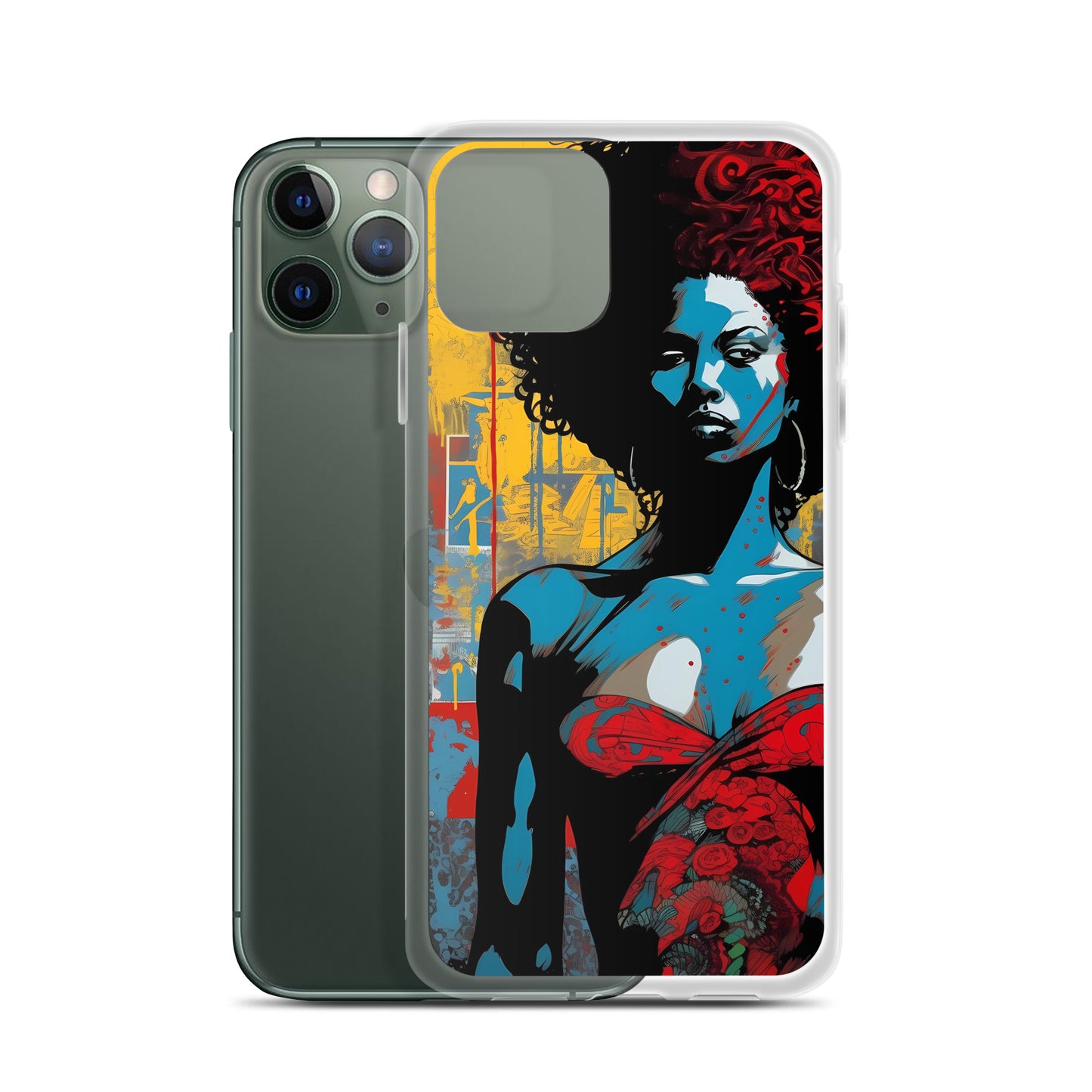 iPhone Case - Woman in Red Funk Art
