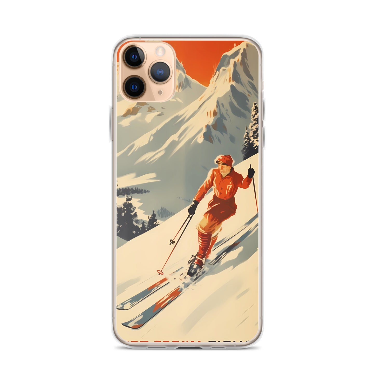 iPhone Case - Vintage Adverts - Swiss Skier