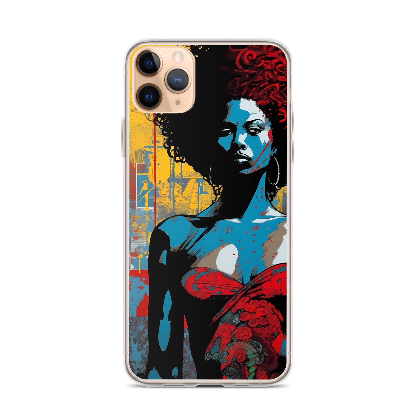 iPhone Case - Woman in Red Funk Art