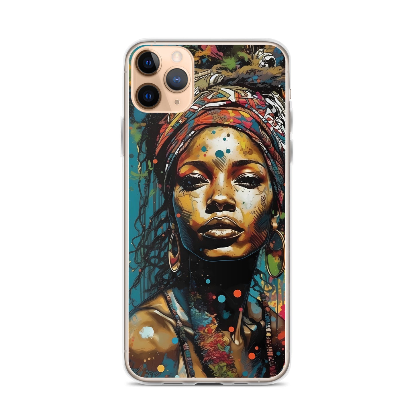 iPhone Case - Layers of Paint African Woman