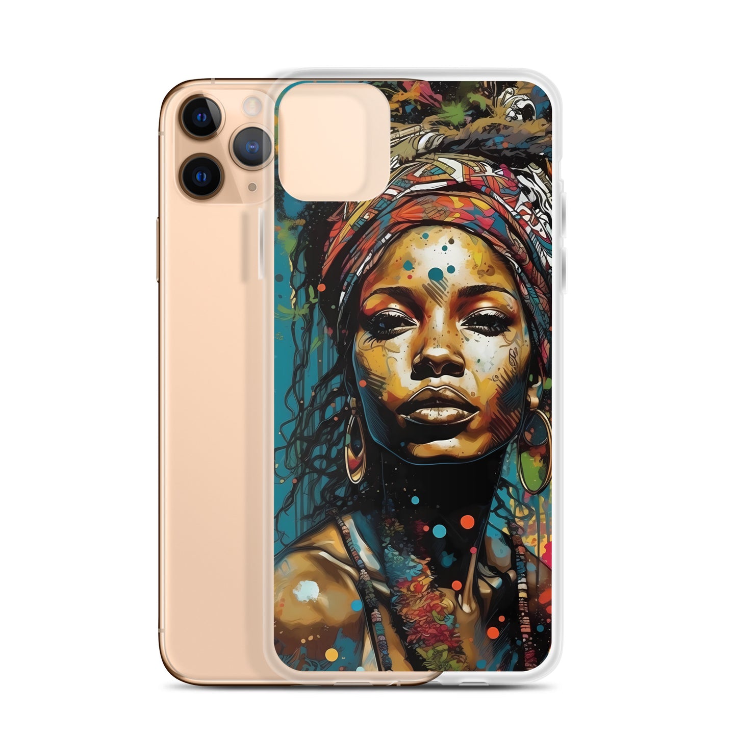 iPhone Case - Layers of Paint African Woman