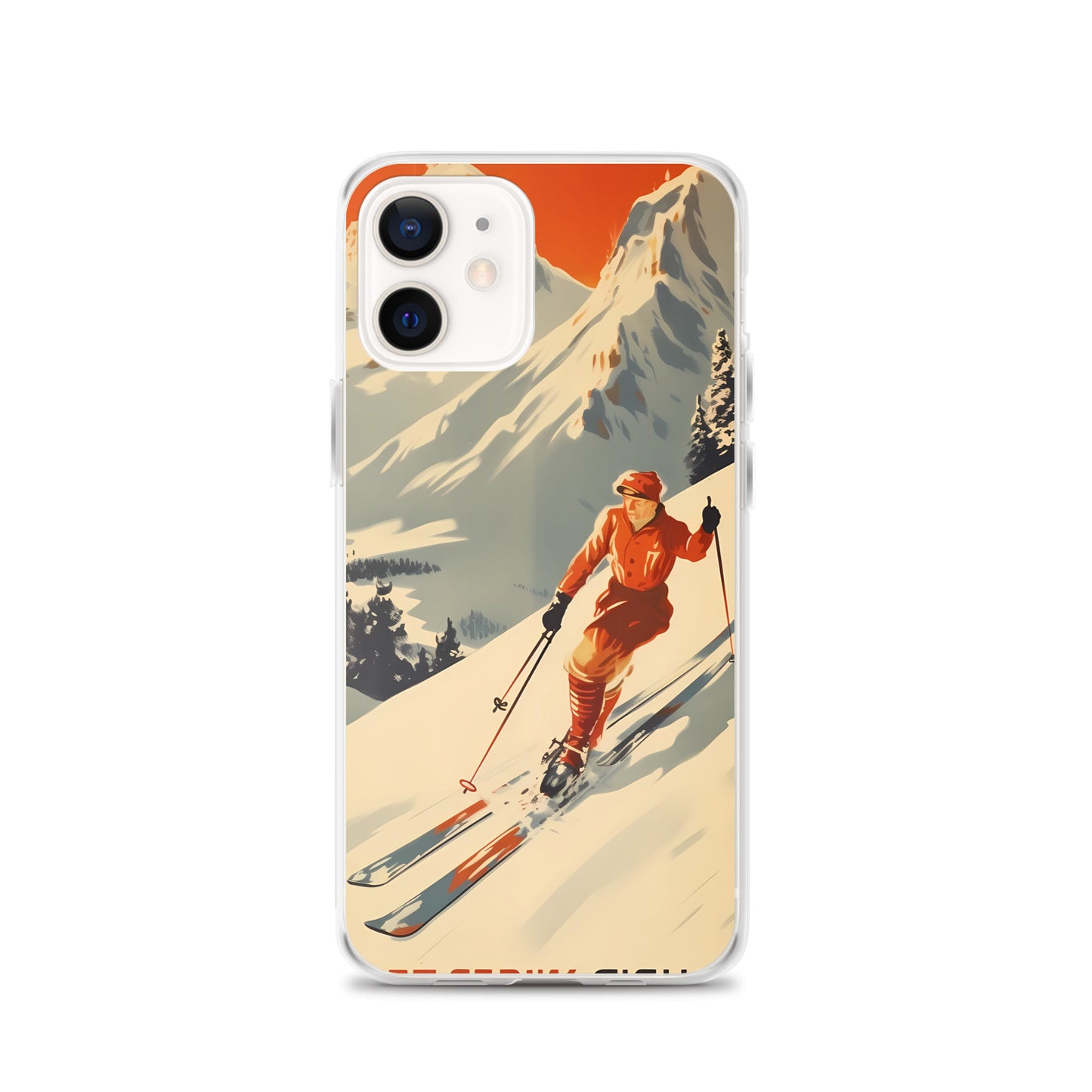 iPhone Case - Vintage Adverts - Swiss Skier