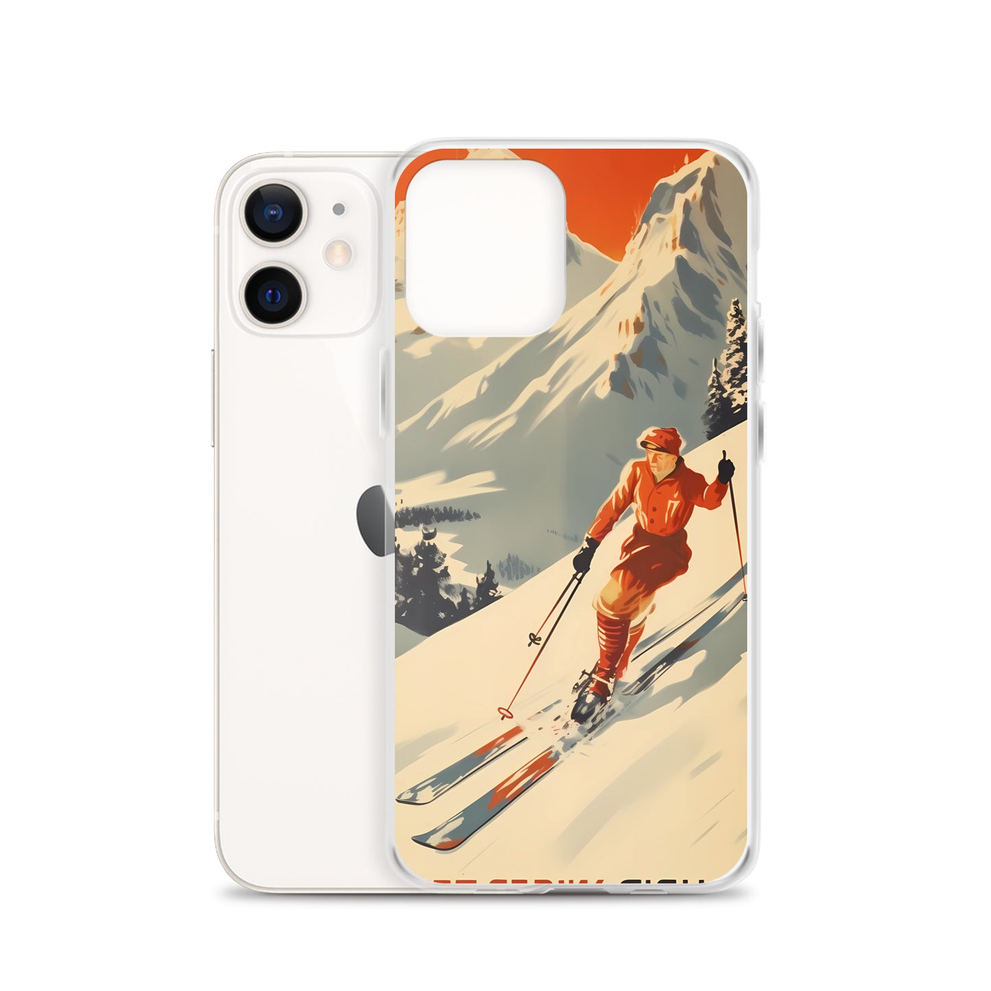 iPhone Case - Vintage Adverts - Swiss Skier
