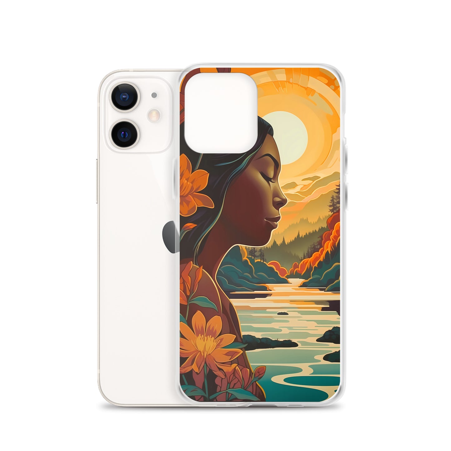 iPhone Case - Woman in Golden Landscape