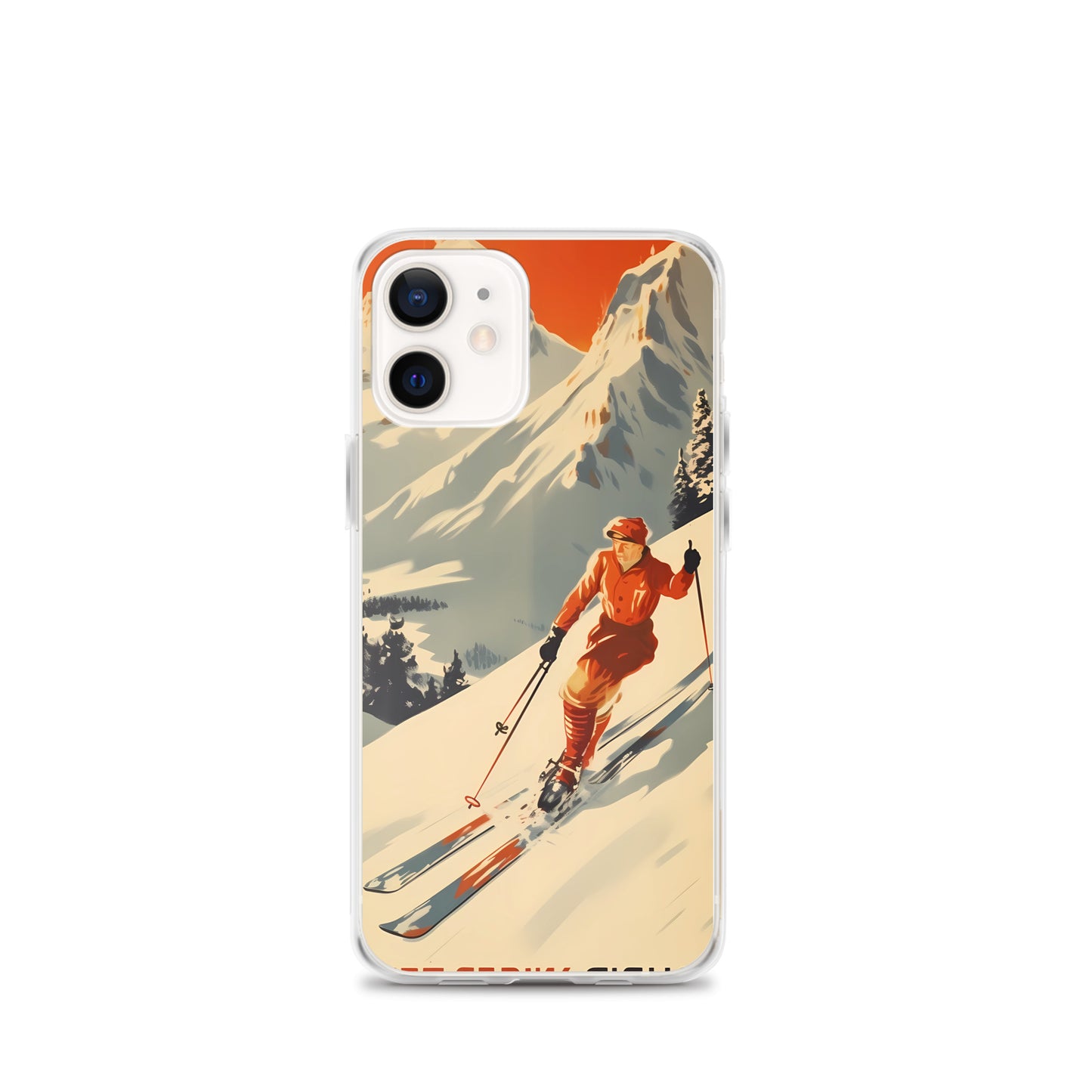 iPhone Case - Vintage Adverts - Swiss Skier