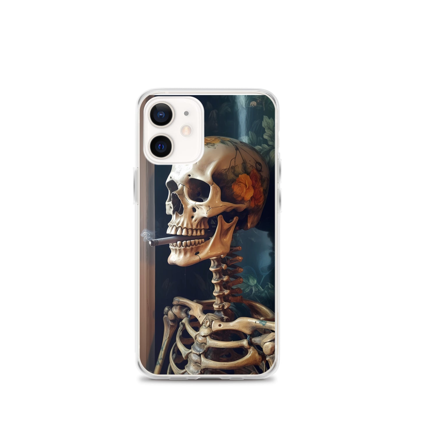 iPhone Case - Skull Flower Skeleton