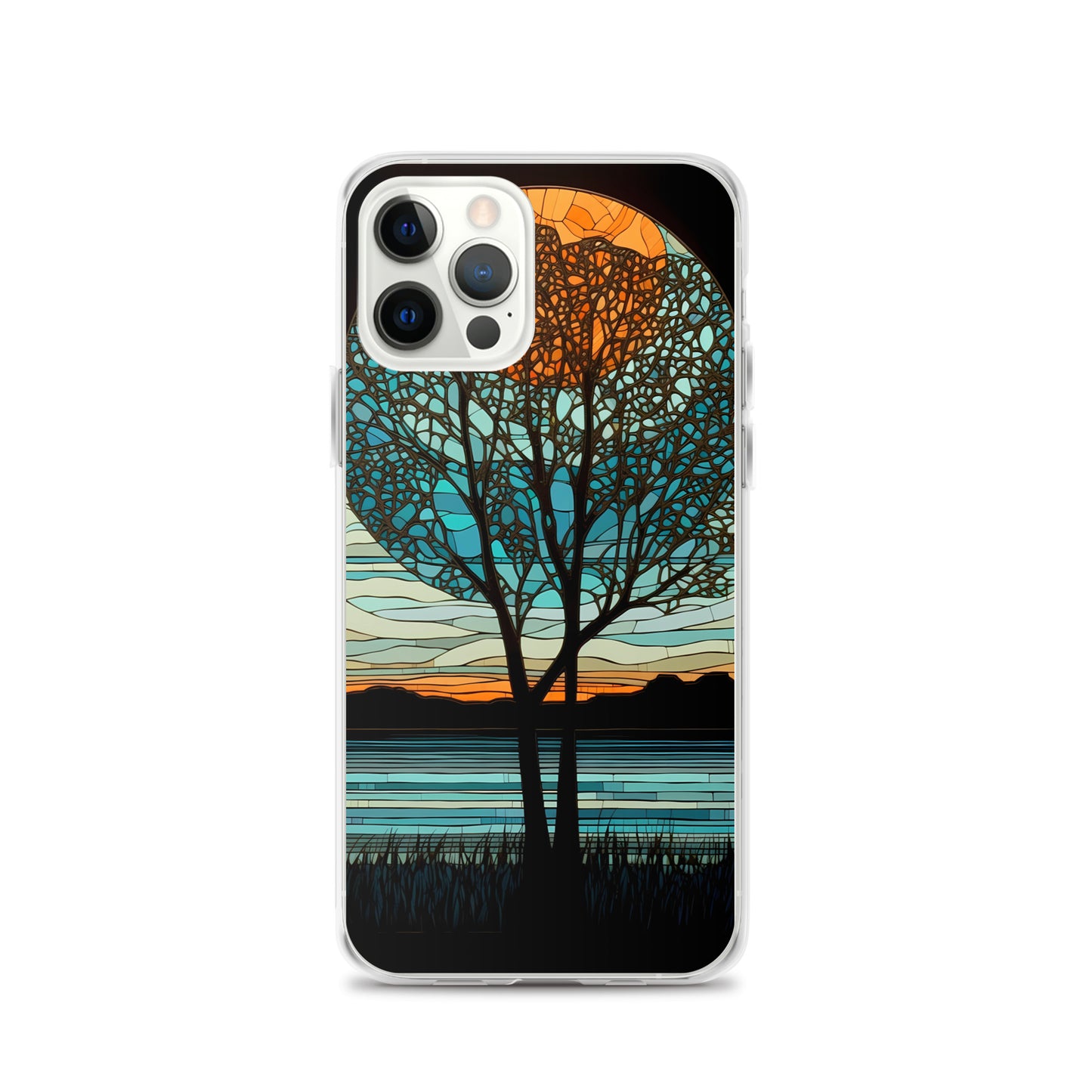 iPhone Case - Moon & Tree Stained Glass