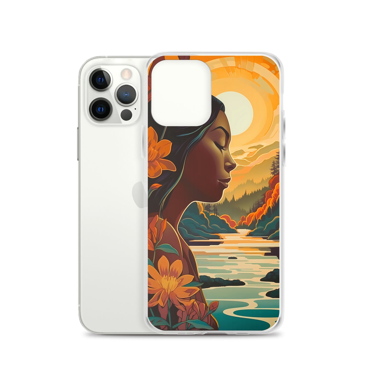 iPhone Case - Woman in Golden Landscape