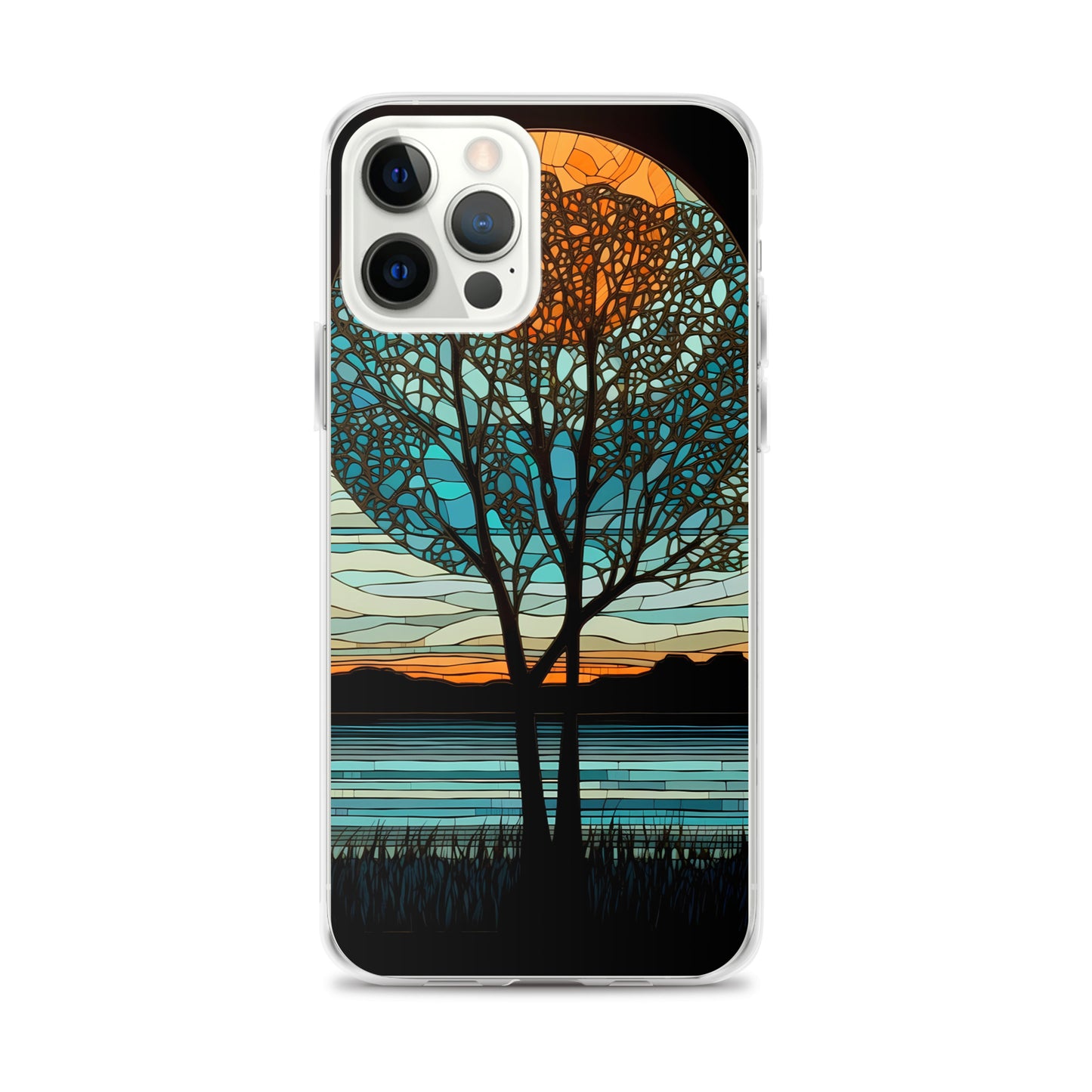 iPhone Case - Moon & Tree Stained Glass