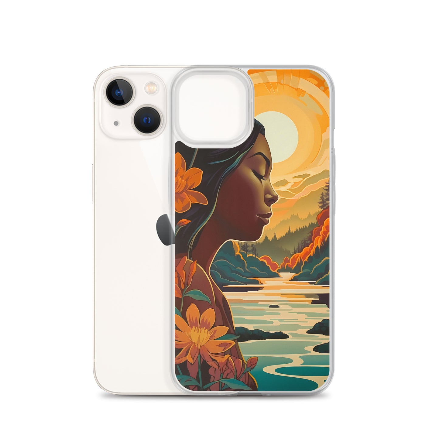 iPhone Case - Woman in Golden Landscape