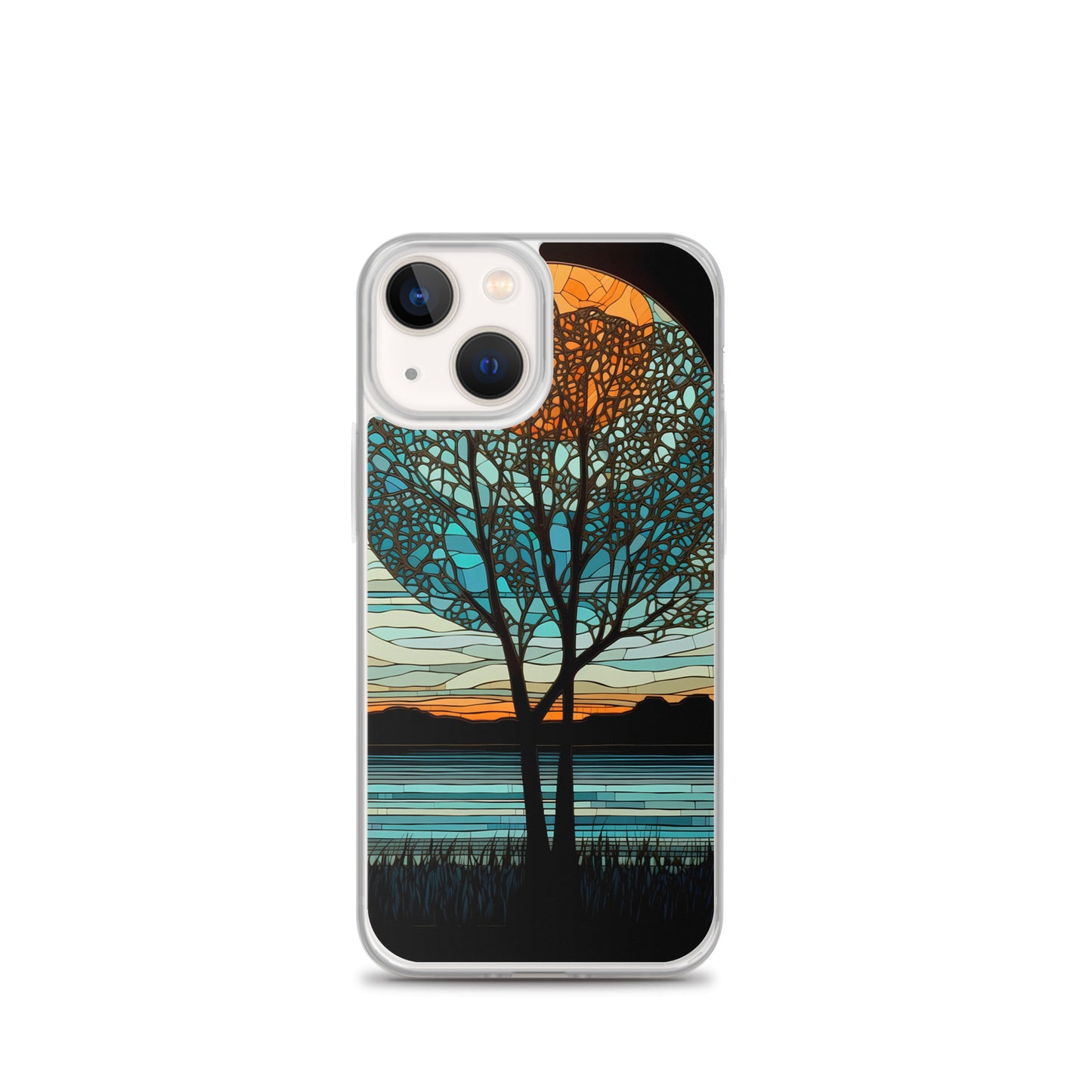 iPhone Case - Moon & Tree Stained Glass