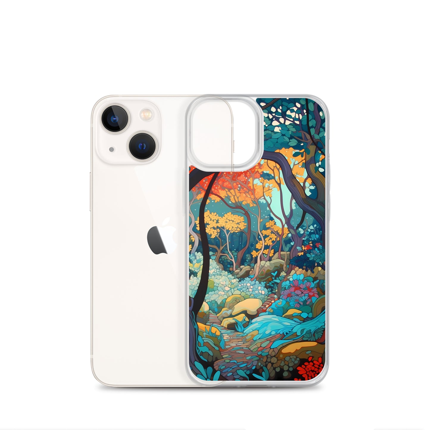 iPhone Case - Colorful Tree Landscape