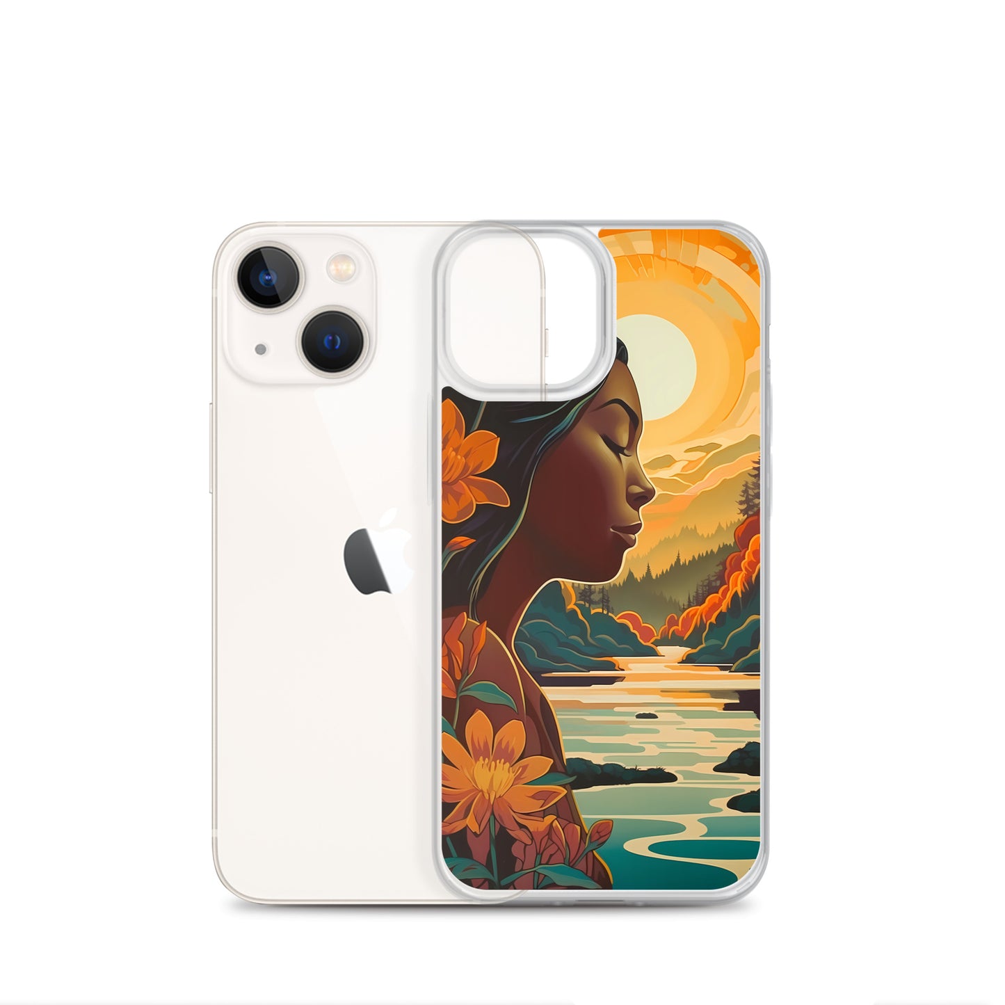 iPhone Case - Woman in Golden Landscape