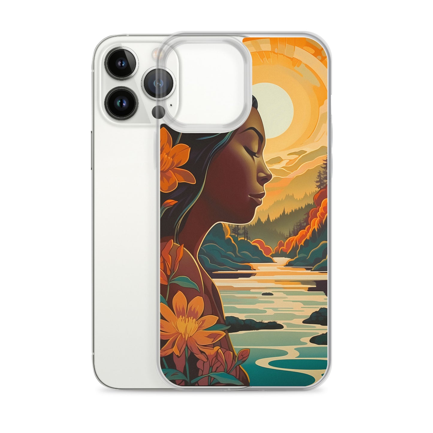 iPhone Case - Woman in Golden Landscape