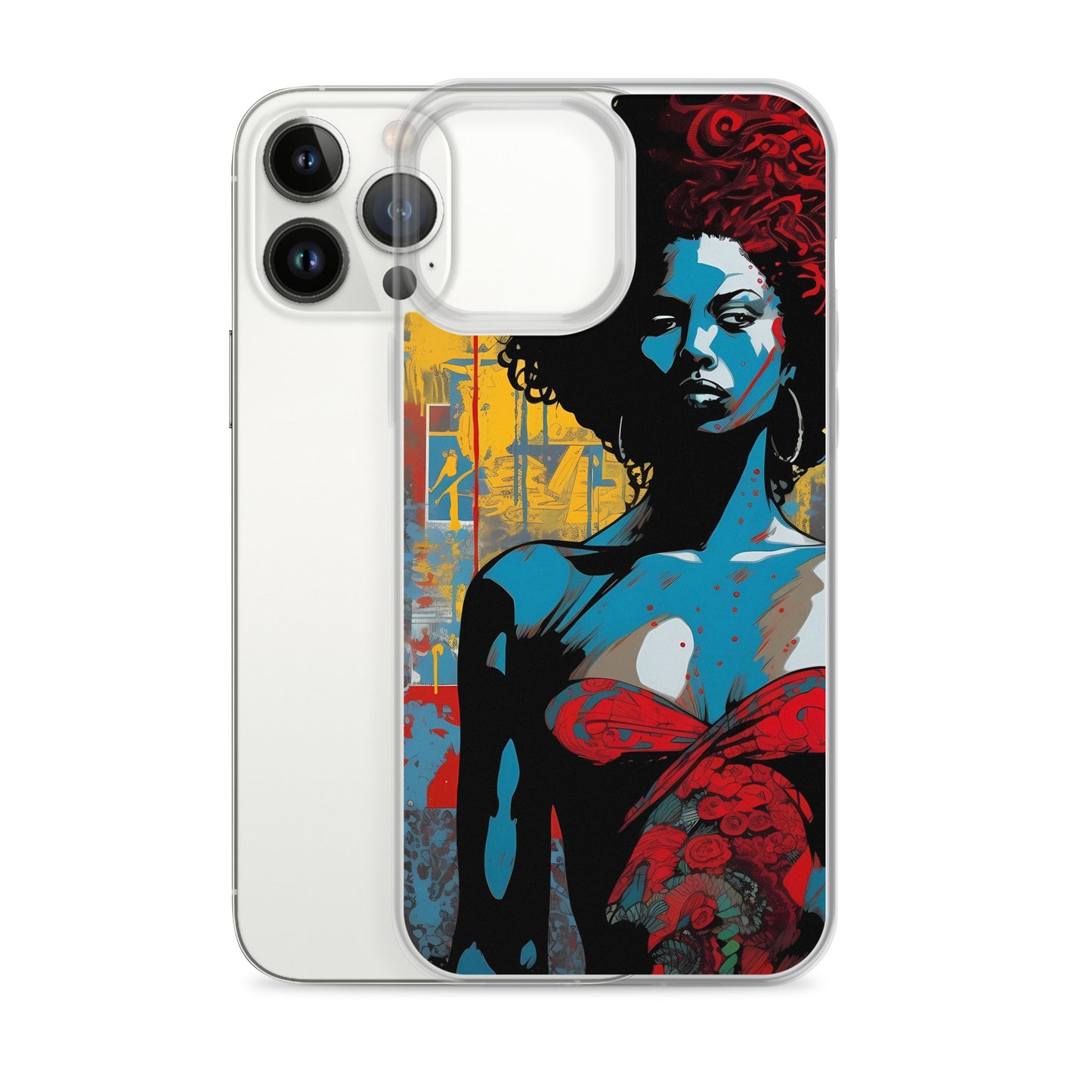 iPhone Case - Woman in Red Funk Art