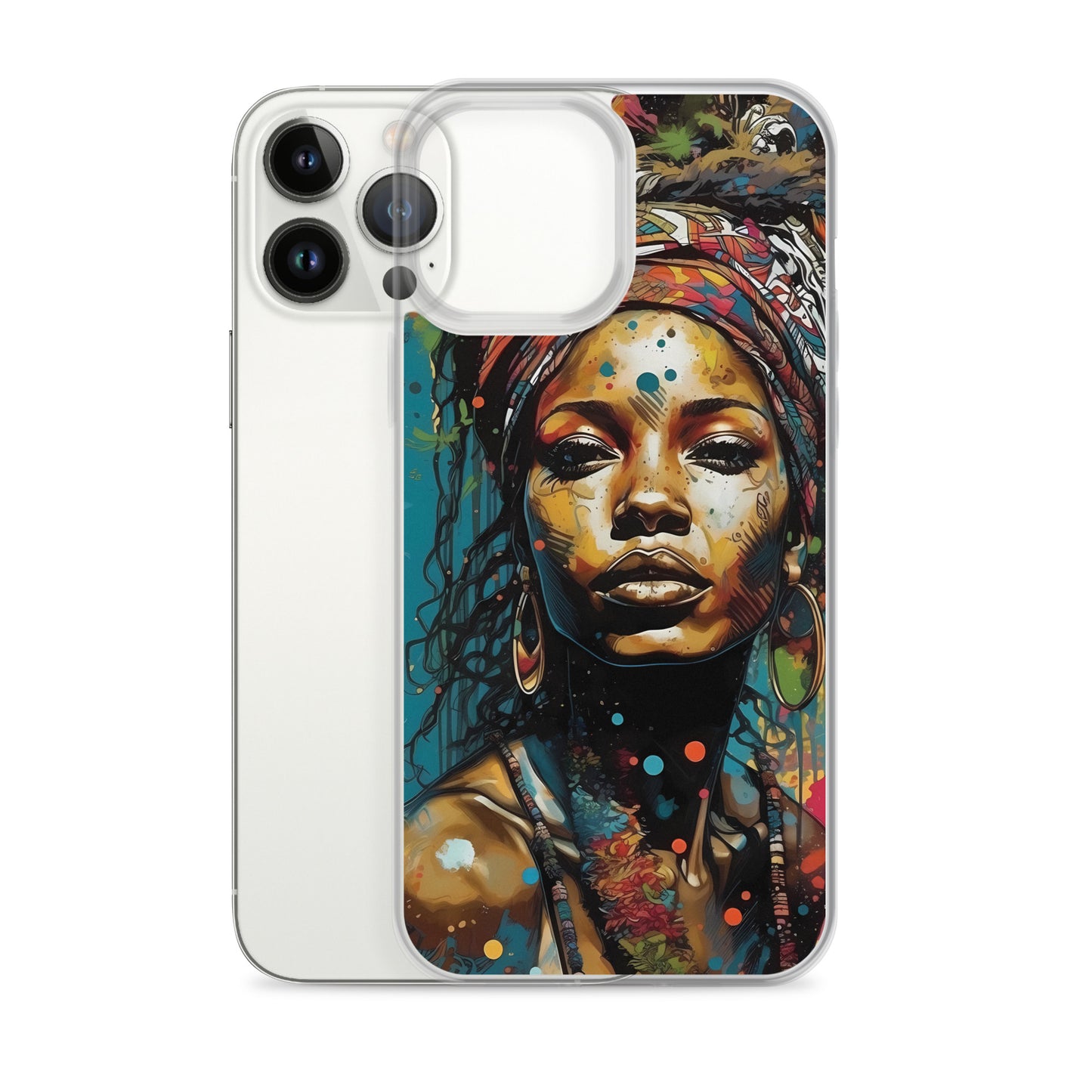 iPhone Case - Layers of Paint African Woman