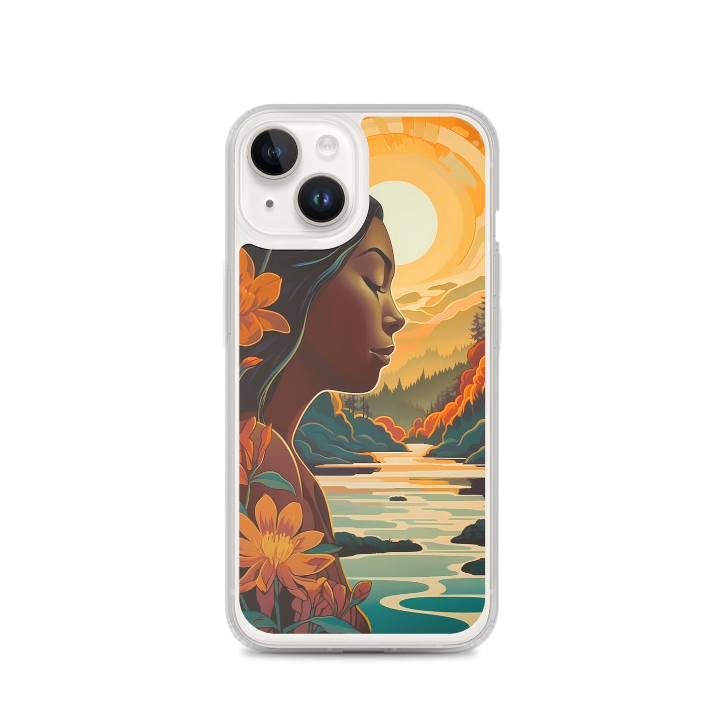 iPhone Case - Woman in Golden Landscape