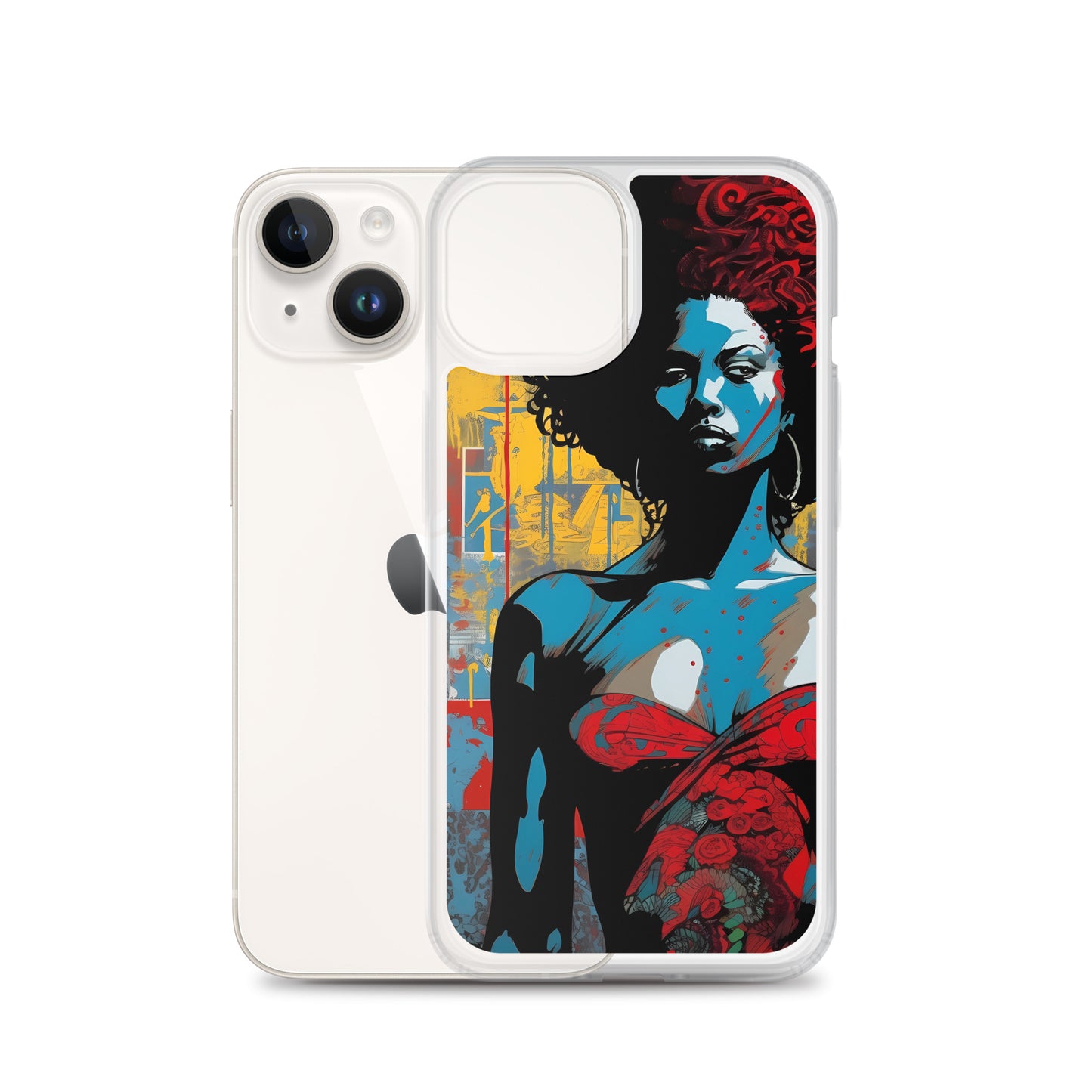 iPhone Case - Woman in Red Funk Art