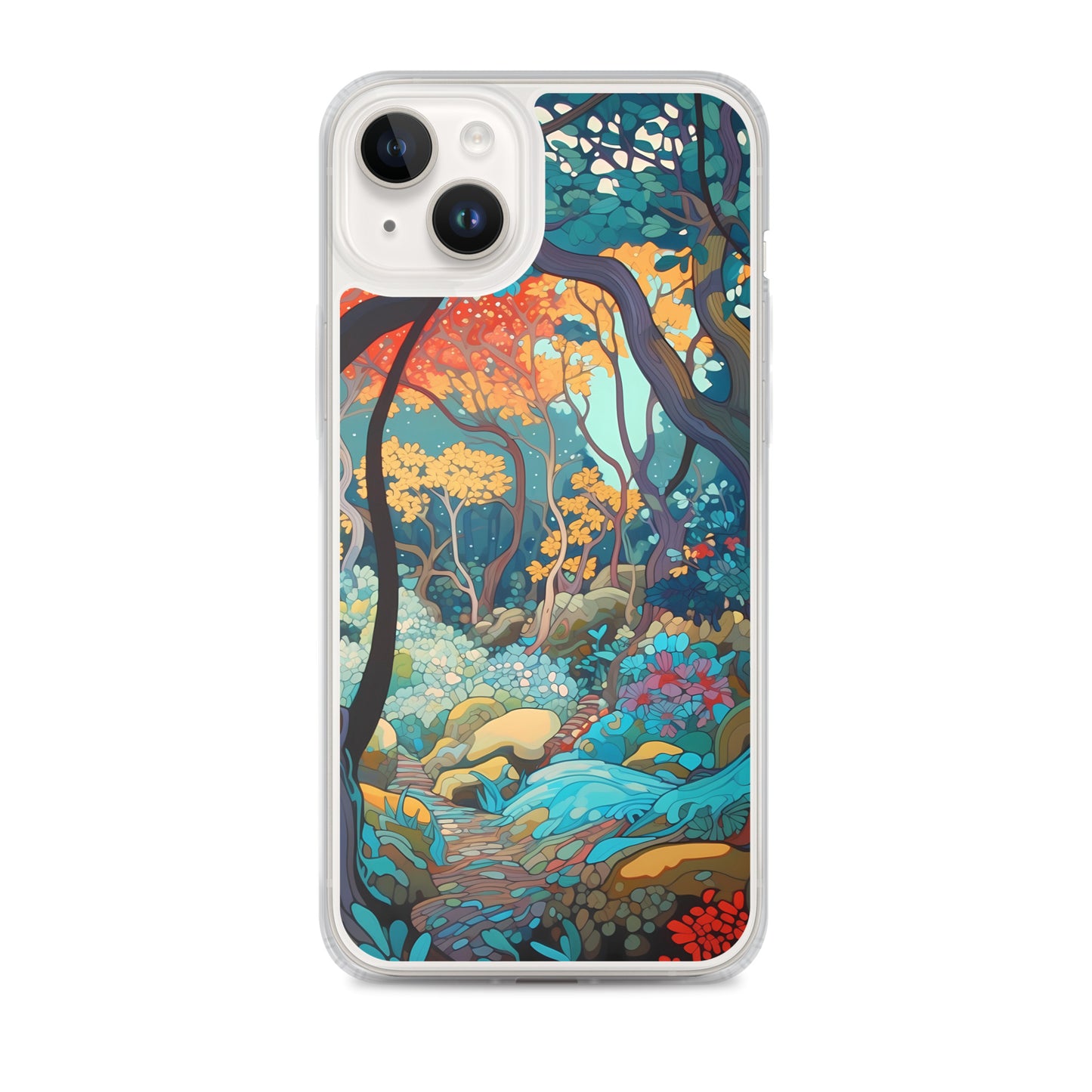 iPhone Case - Colorful Tree Landscape