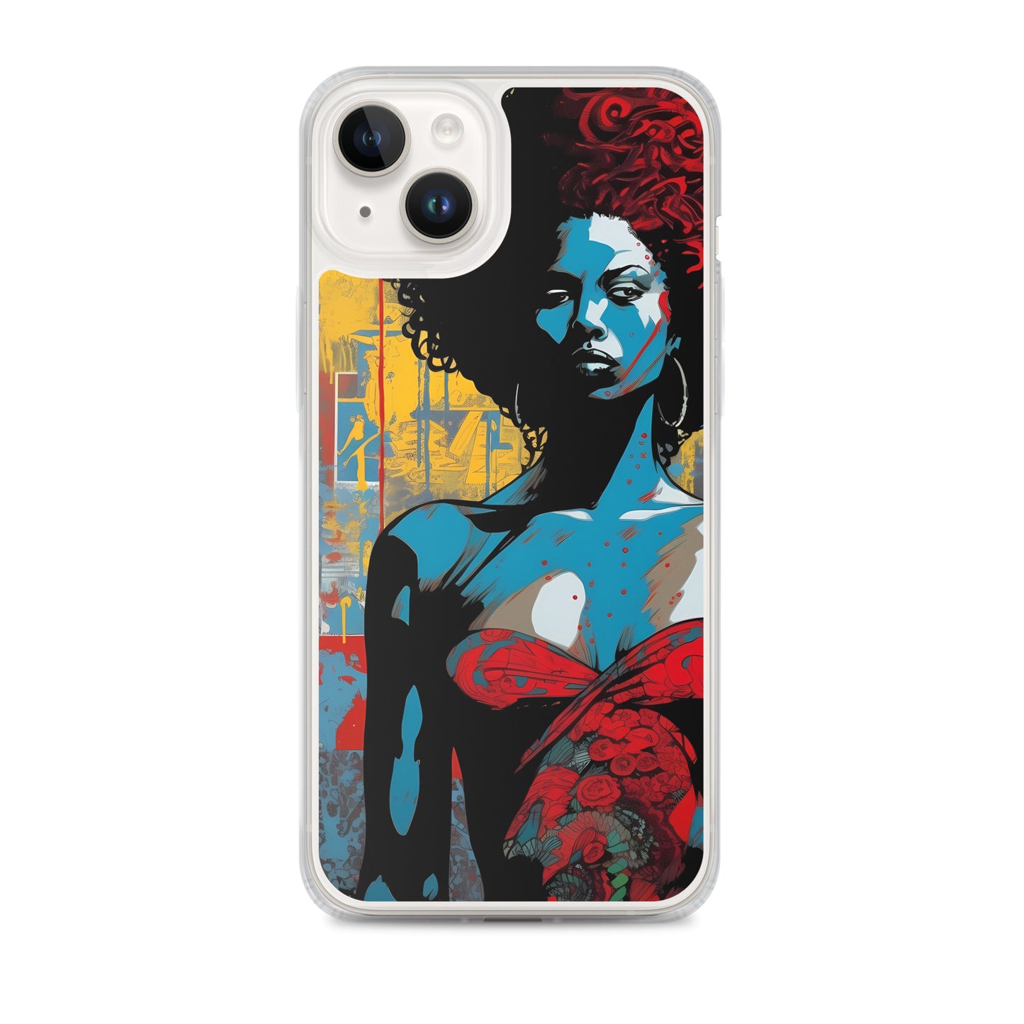 iPhone Case - Woman in Red Funk Art