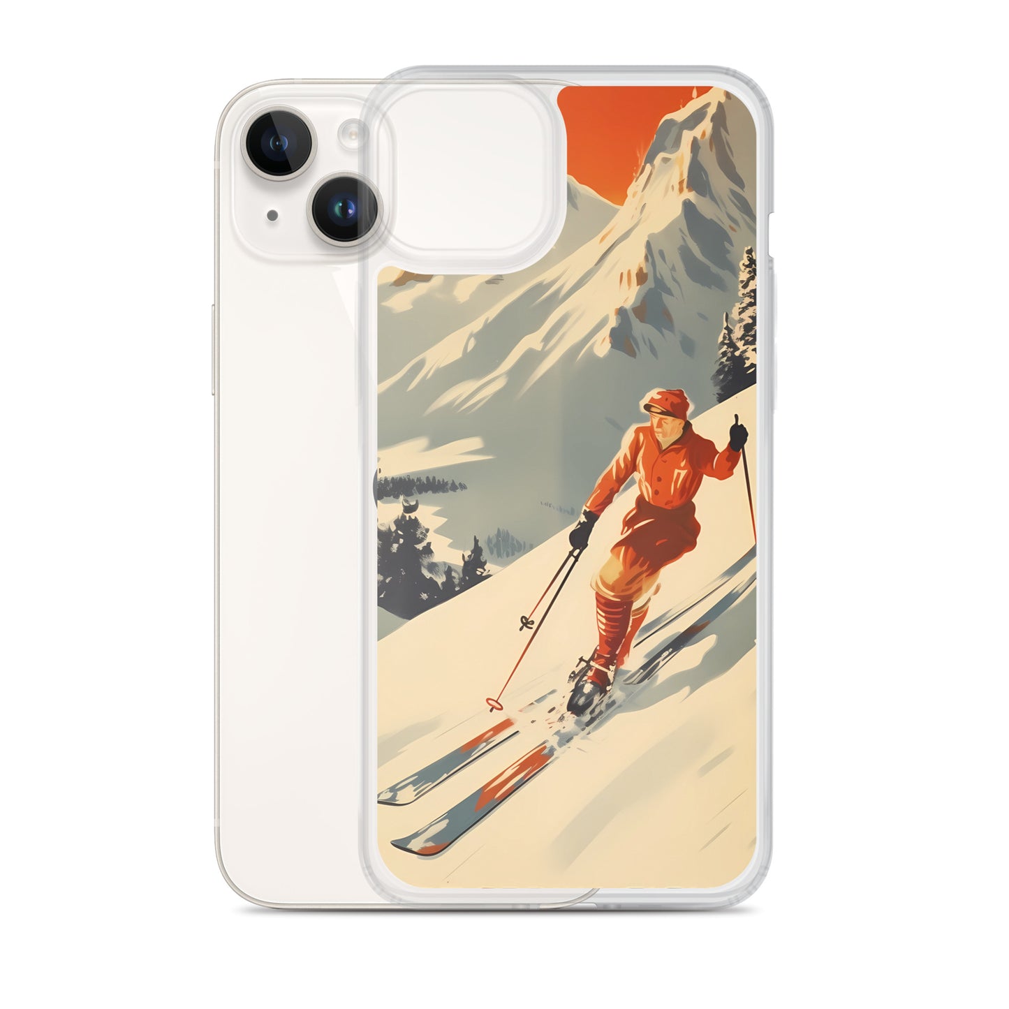 iPhone Case - Vintage Adverts - Swiss Skier