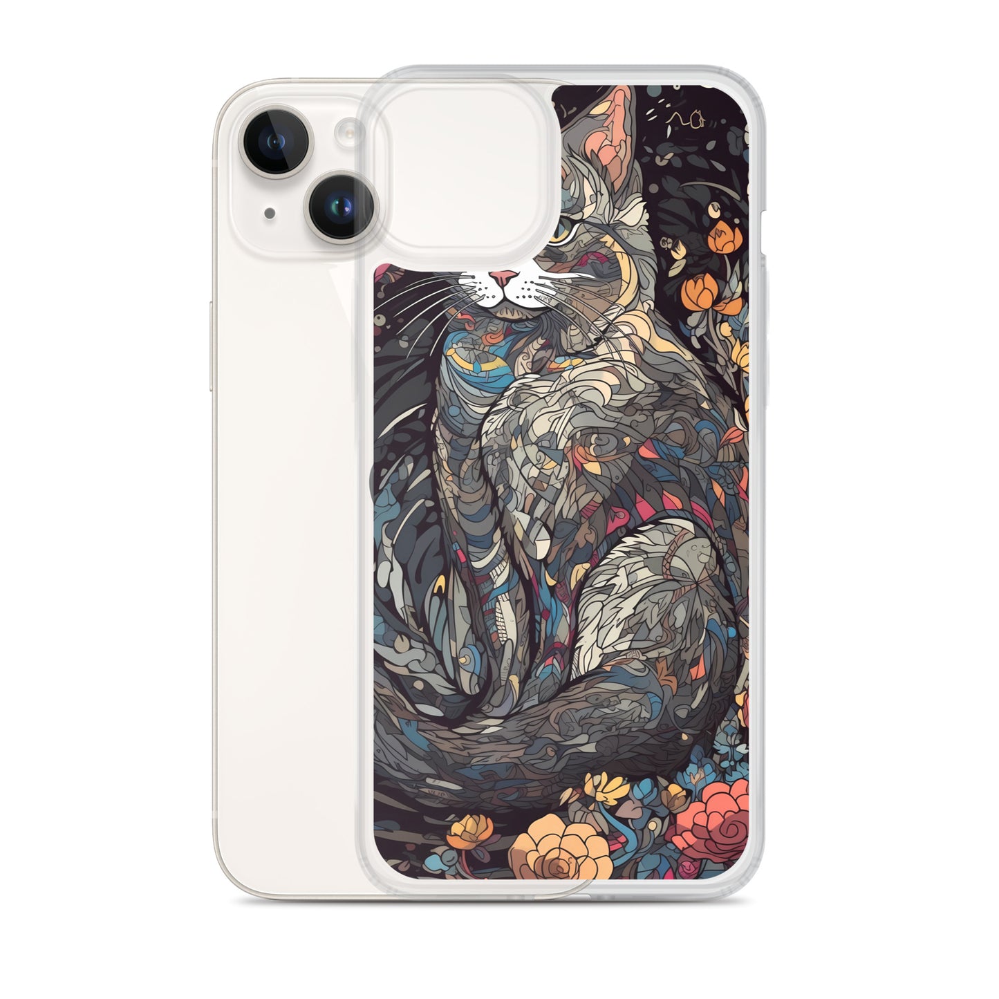 iPhone Case - Gray Cat Garden