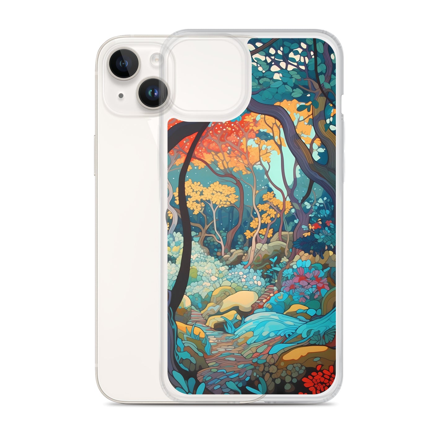 iPhone Case - Colorful Tree Landscape