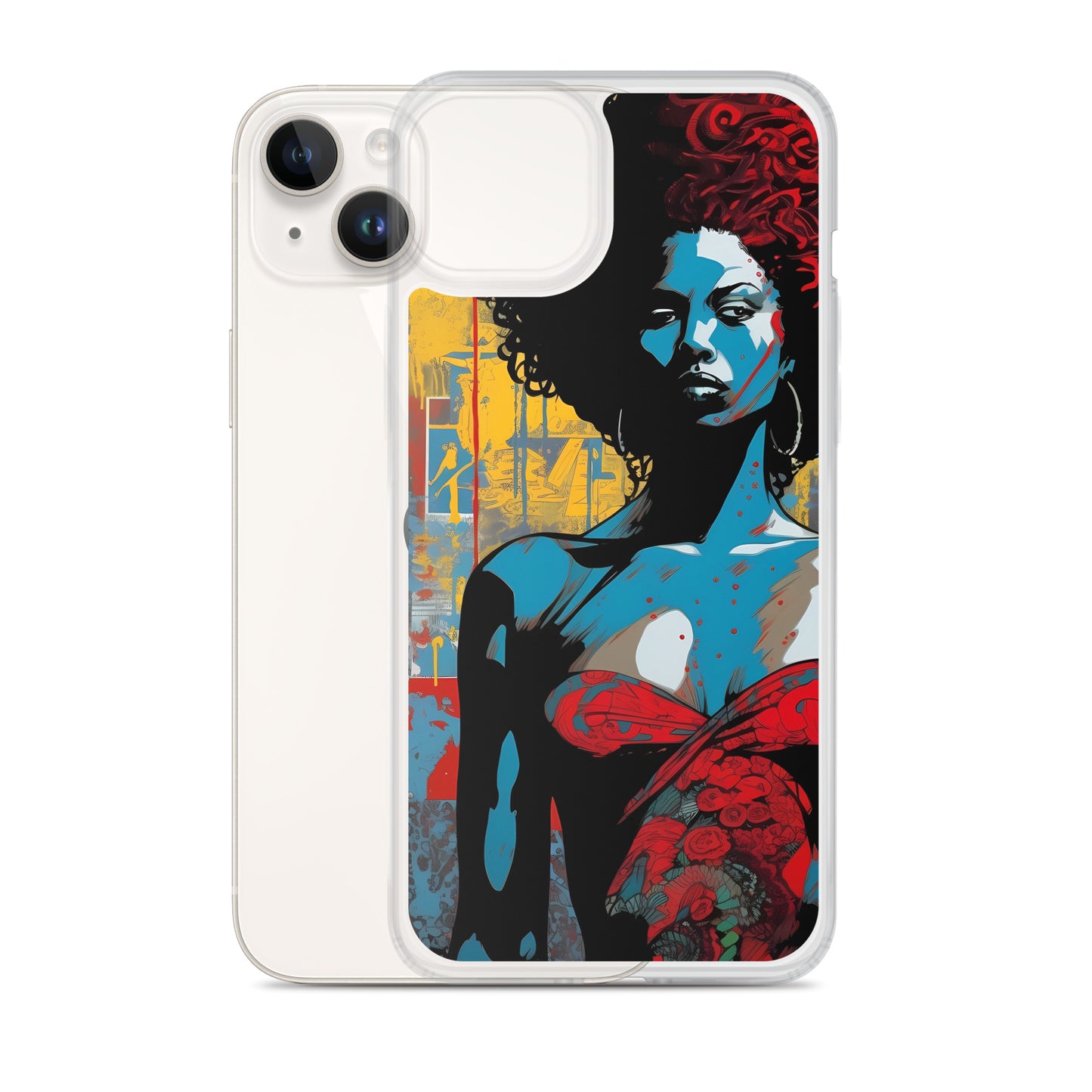 iPhone Case - Woman in Red Funk Art