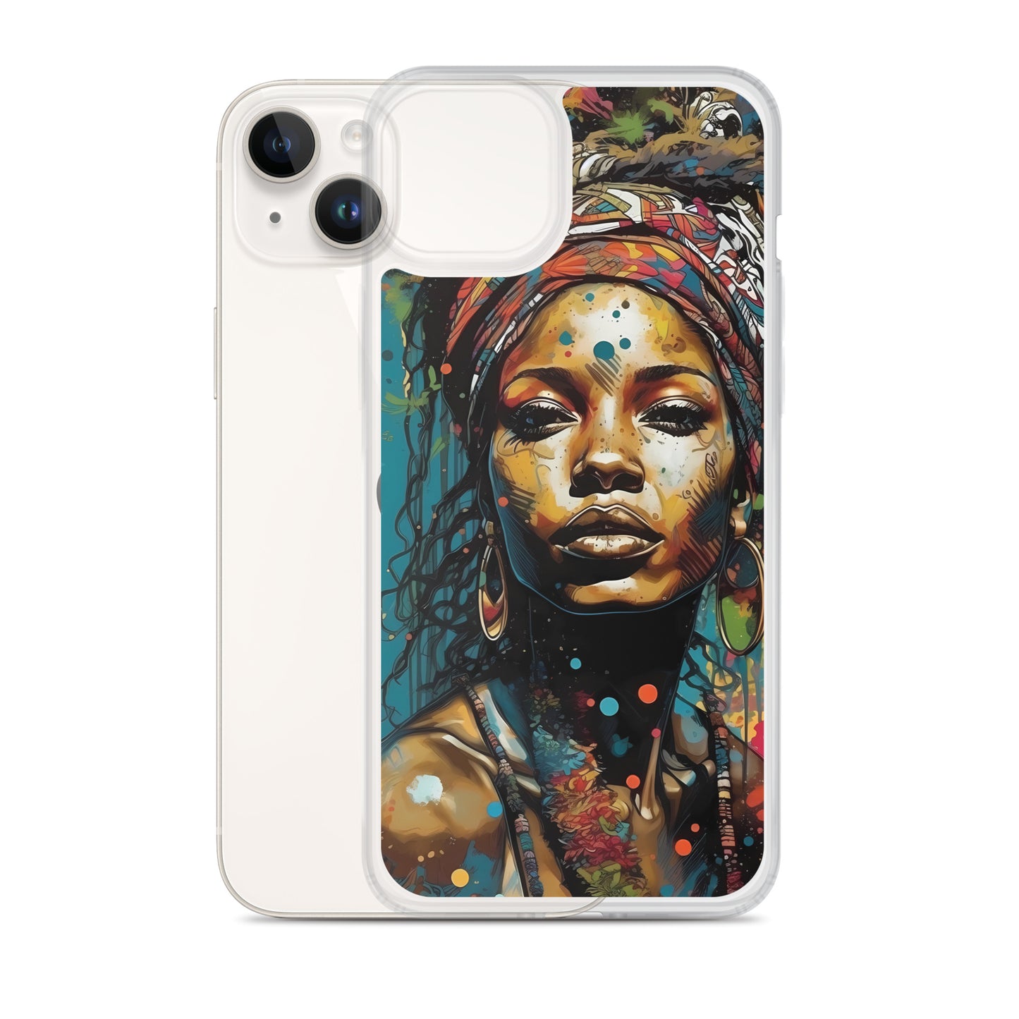 iPhone Case - Layers of Paint African Woman