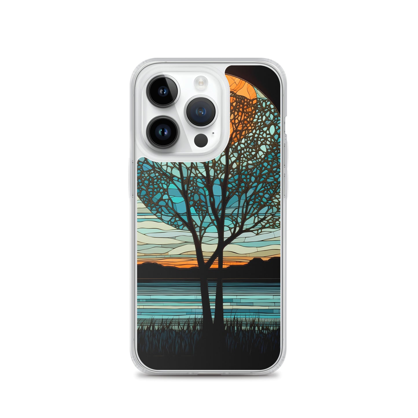 iPhone Case - Moon & Tree Stained Glass