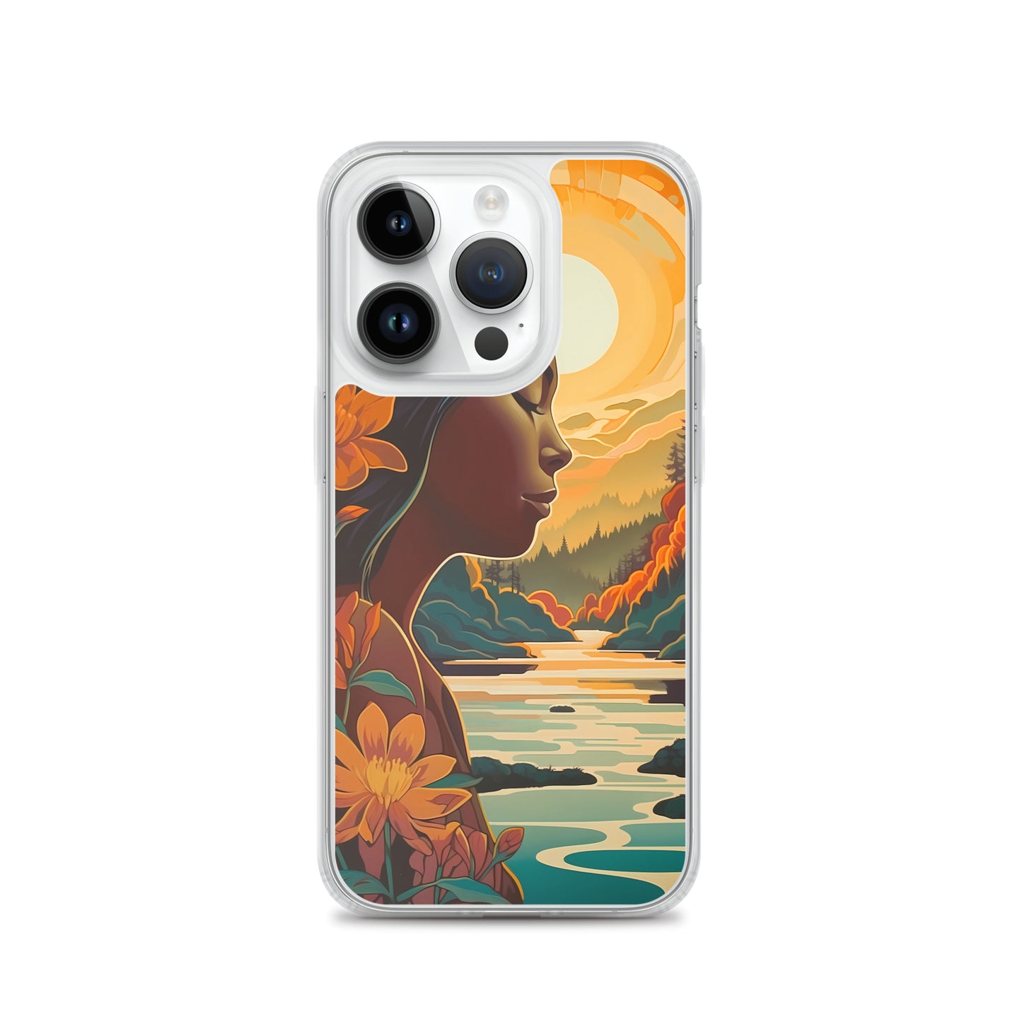 iPhone Case - Woman in Golden Landscape