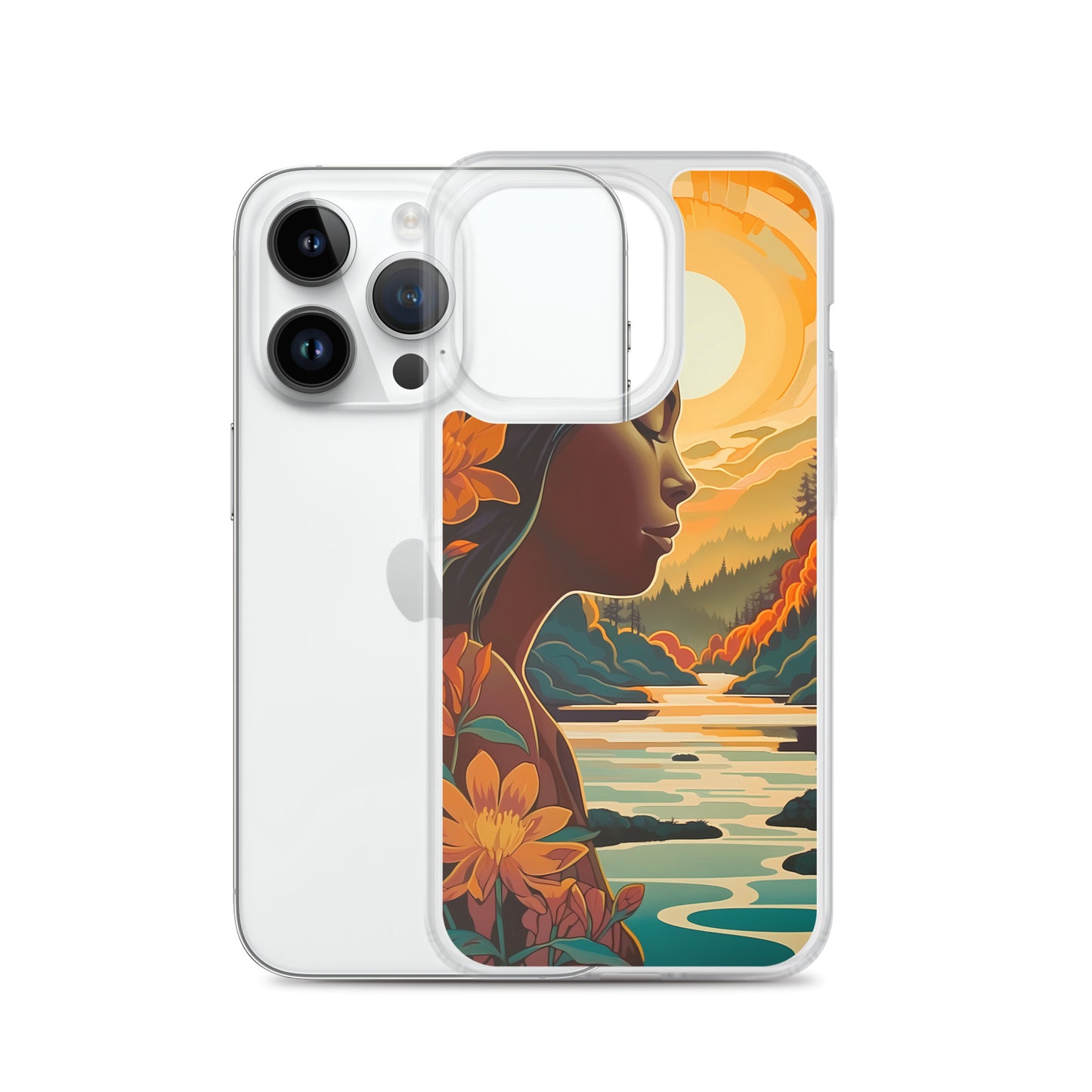 iPhone Case - Woman in Golden Landscape
