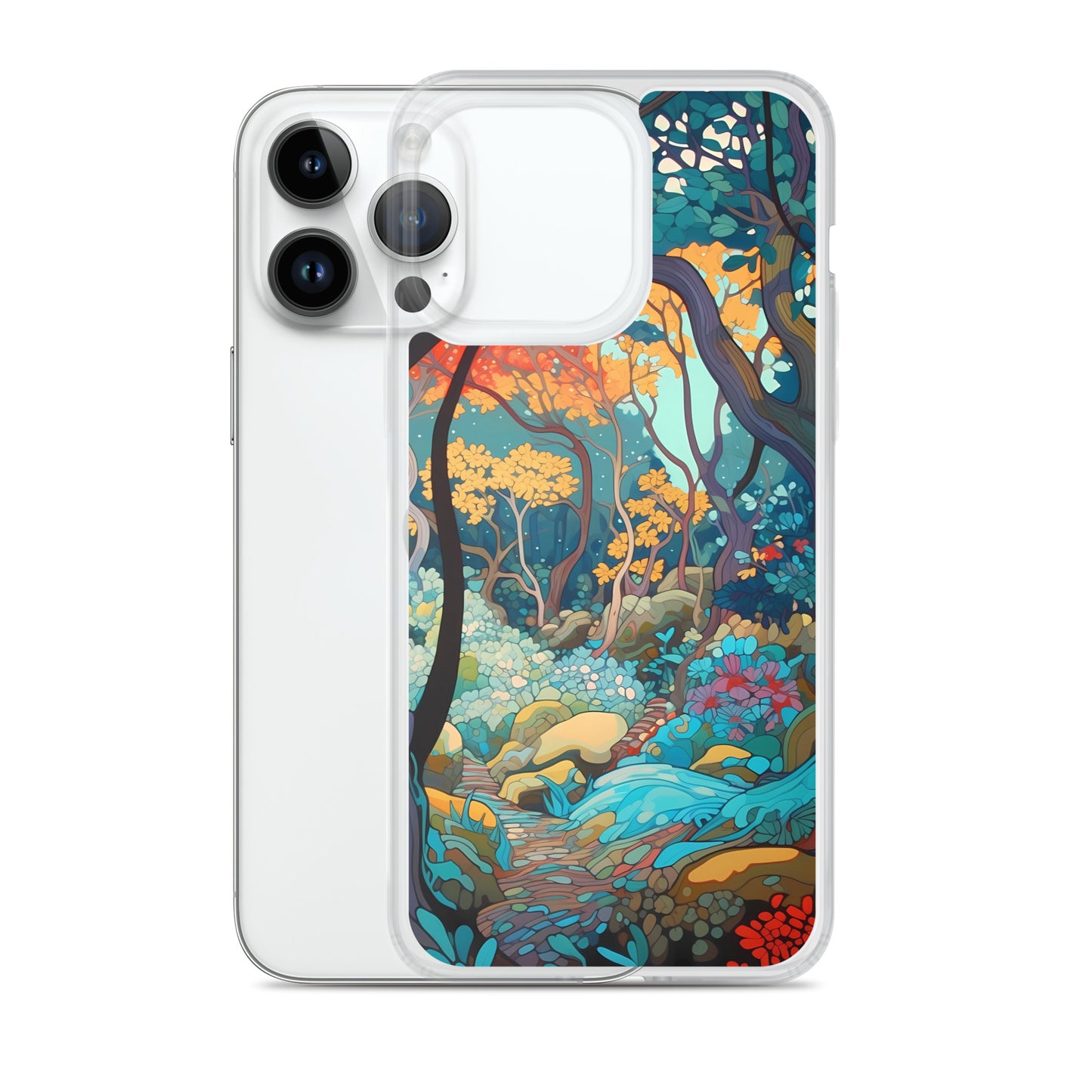 iPhone Case - Colorful Tree Landscape