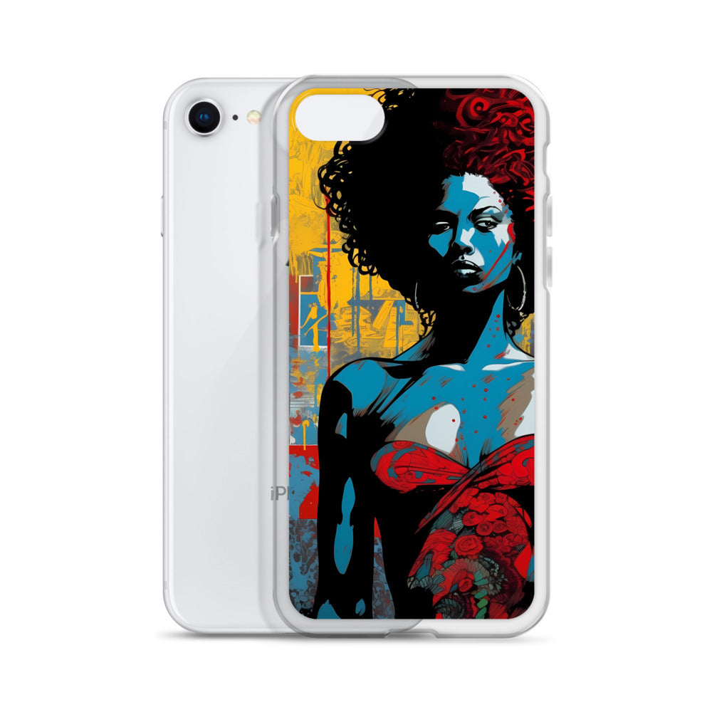 iPhone Case - Woman in Red Funk Art