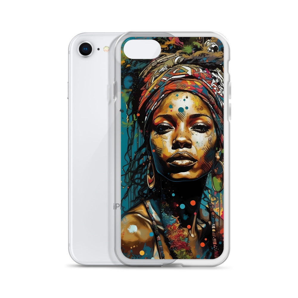iPhone Case - Layers of Paint African Woman