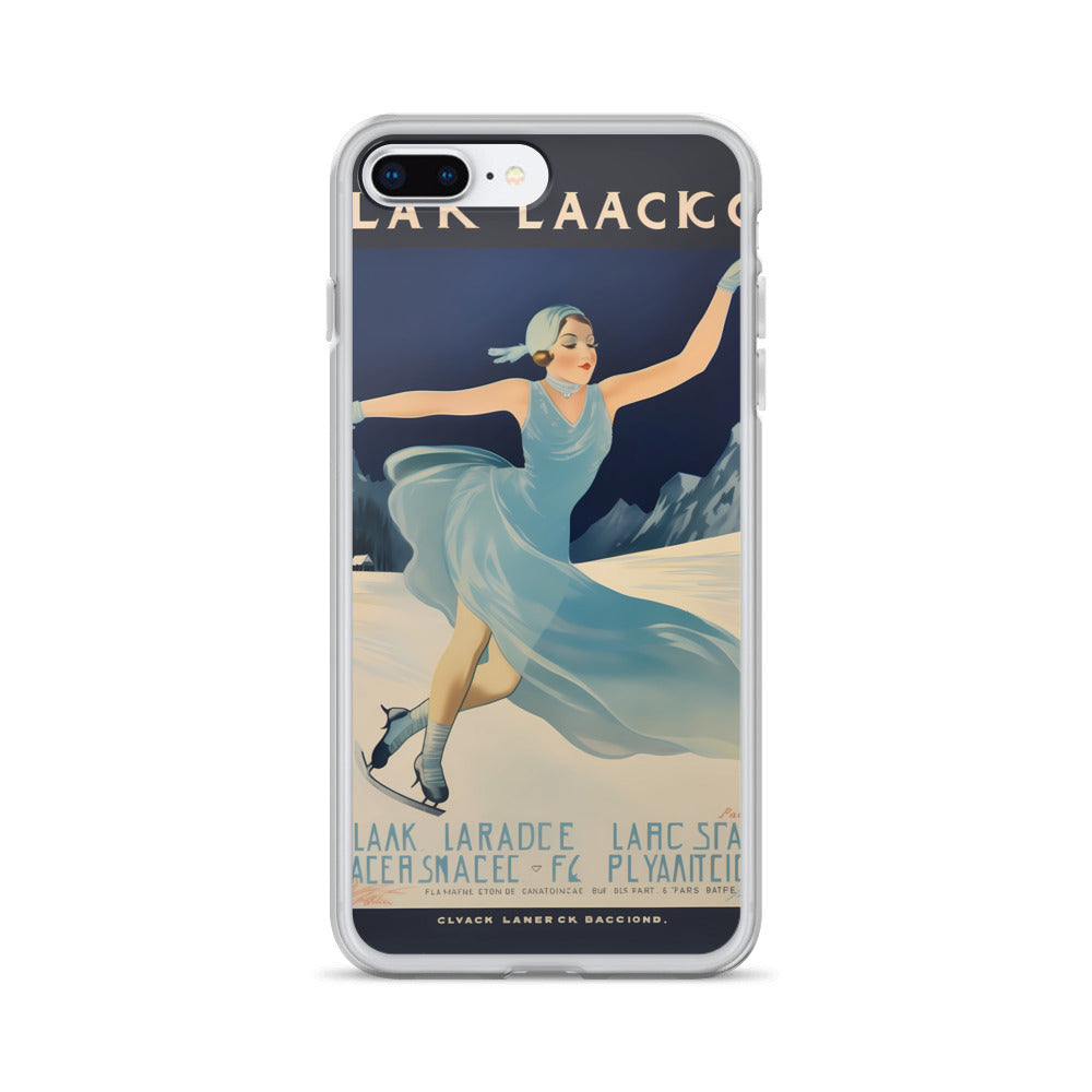 iPhone Case - Vintage Adverts - Lake Placid Skating