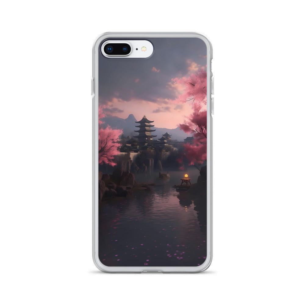iPhone Case - Cherry Blossoms on Lake