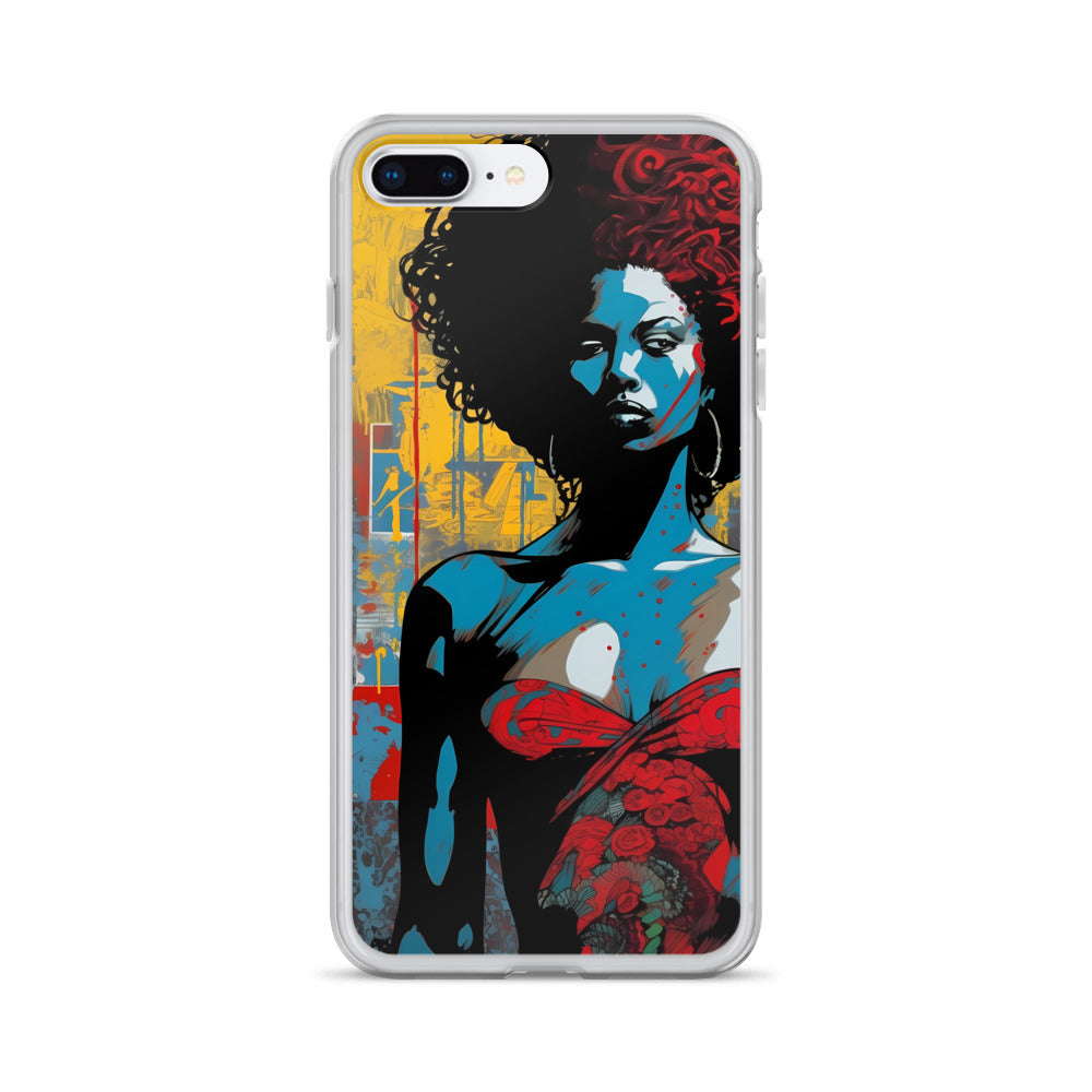 iPhone Case - Woman in Red Funk Art