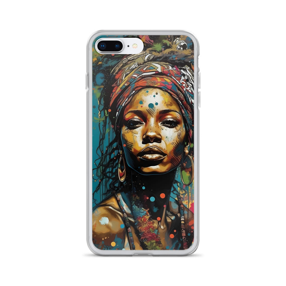 iPhone Case - Layers of Paint African Woman