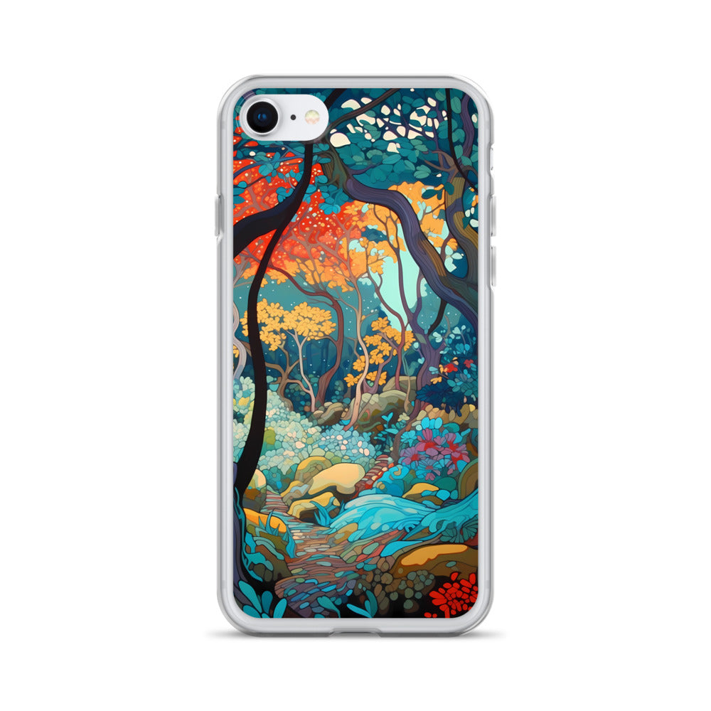 iPhone Case - Colorful Tree Landscape