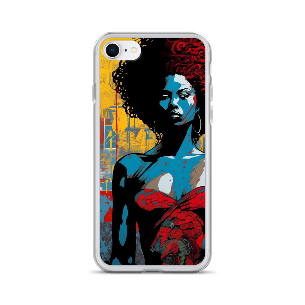 iPhone Case - Woman in Red Funk Art