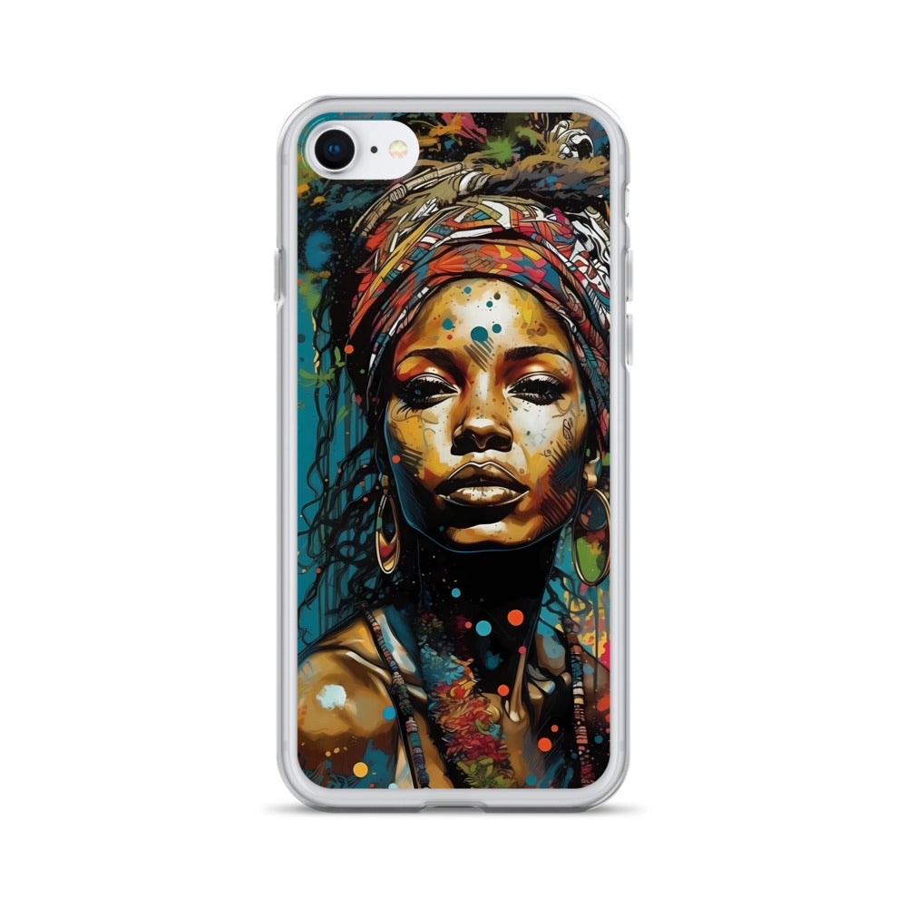 iPhone Case - Layers of Paint African Woman