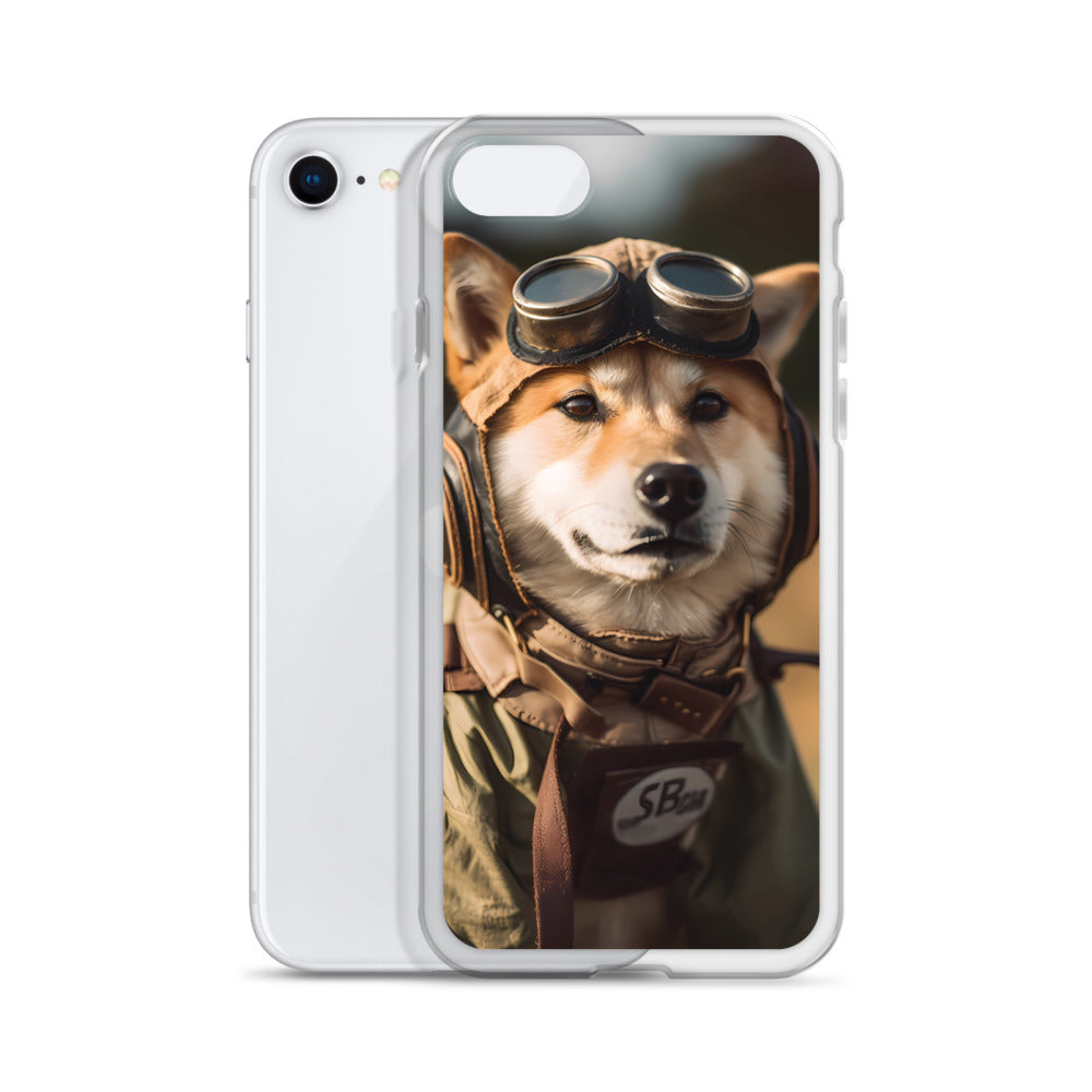 iPhone Case - Shiba Inu Pilot