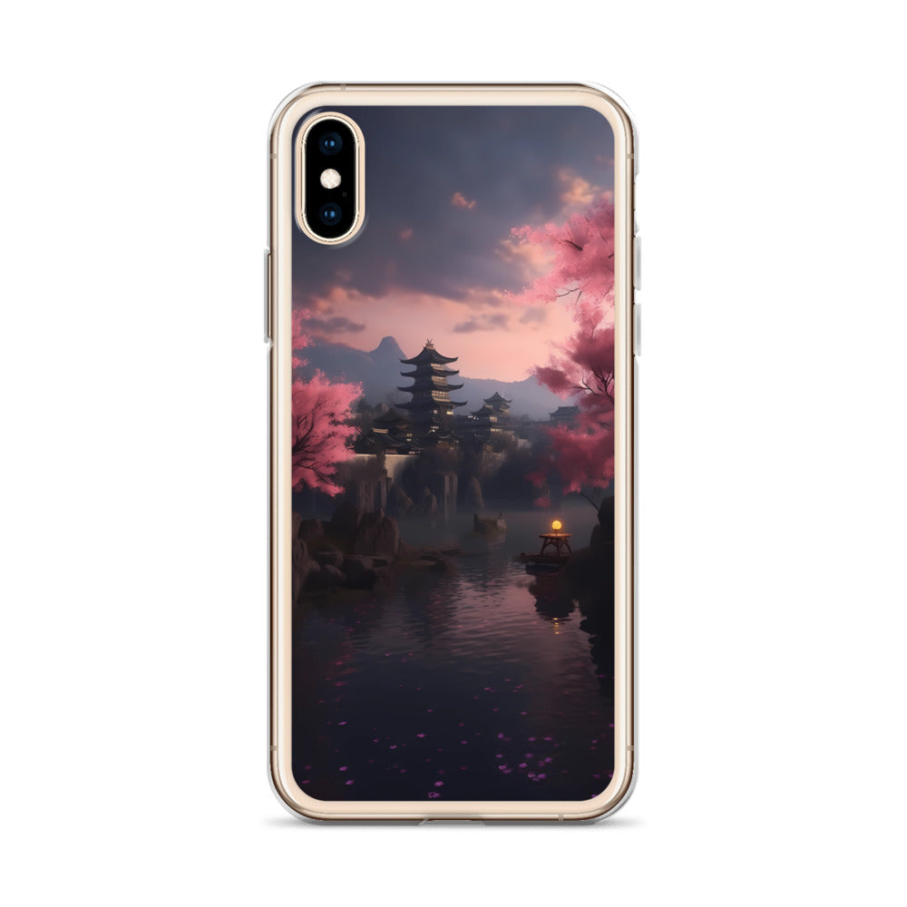 iPhone Case - Cherry Blossoms on Lake