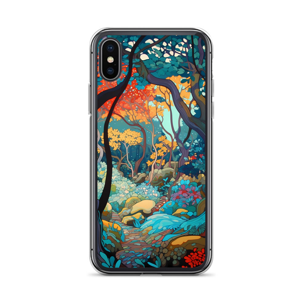 iPhone Case - Colorful Tree Landscape