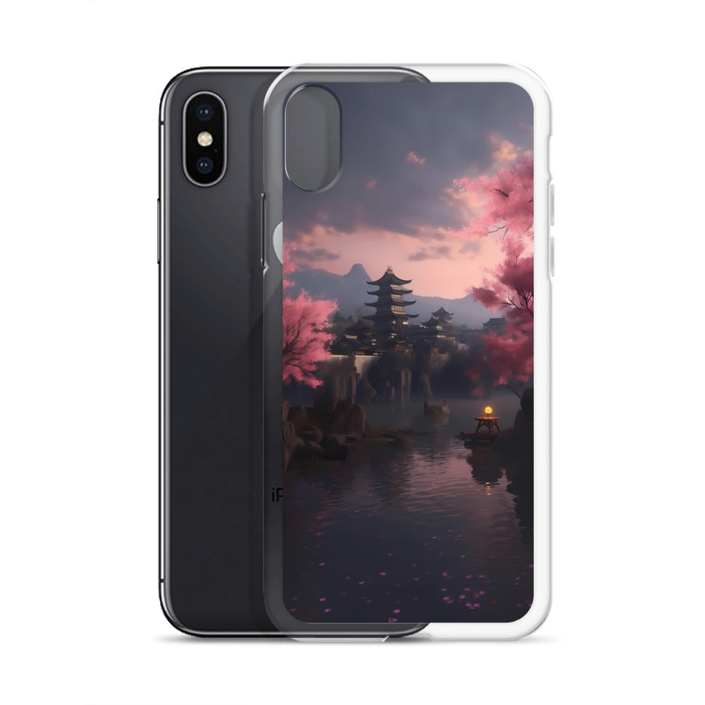 iPhone Case - Cherry Blossoms on Lake